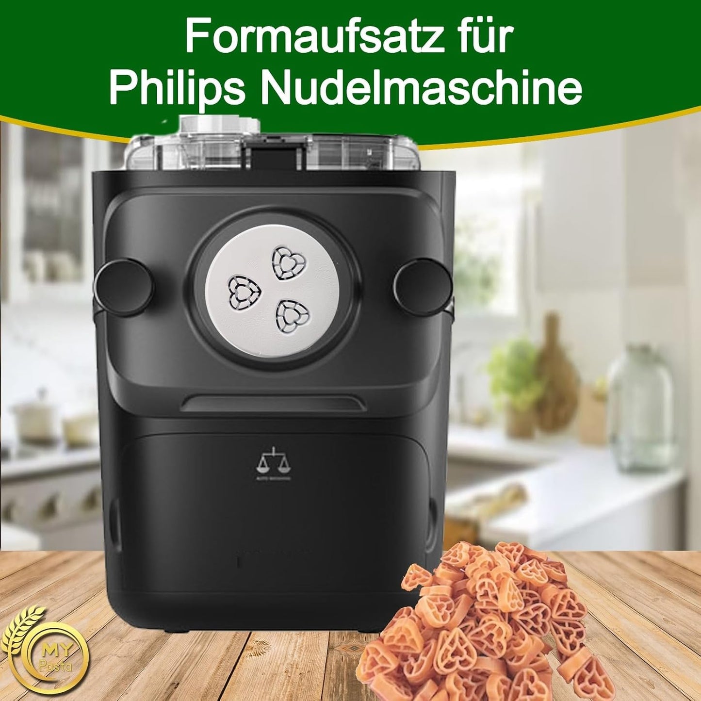 Herzform - Aufsatz für Pastamaker, Herzen