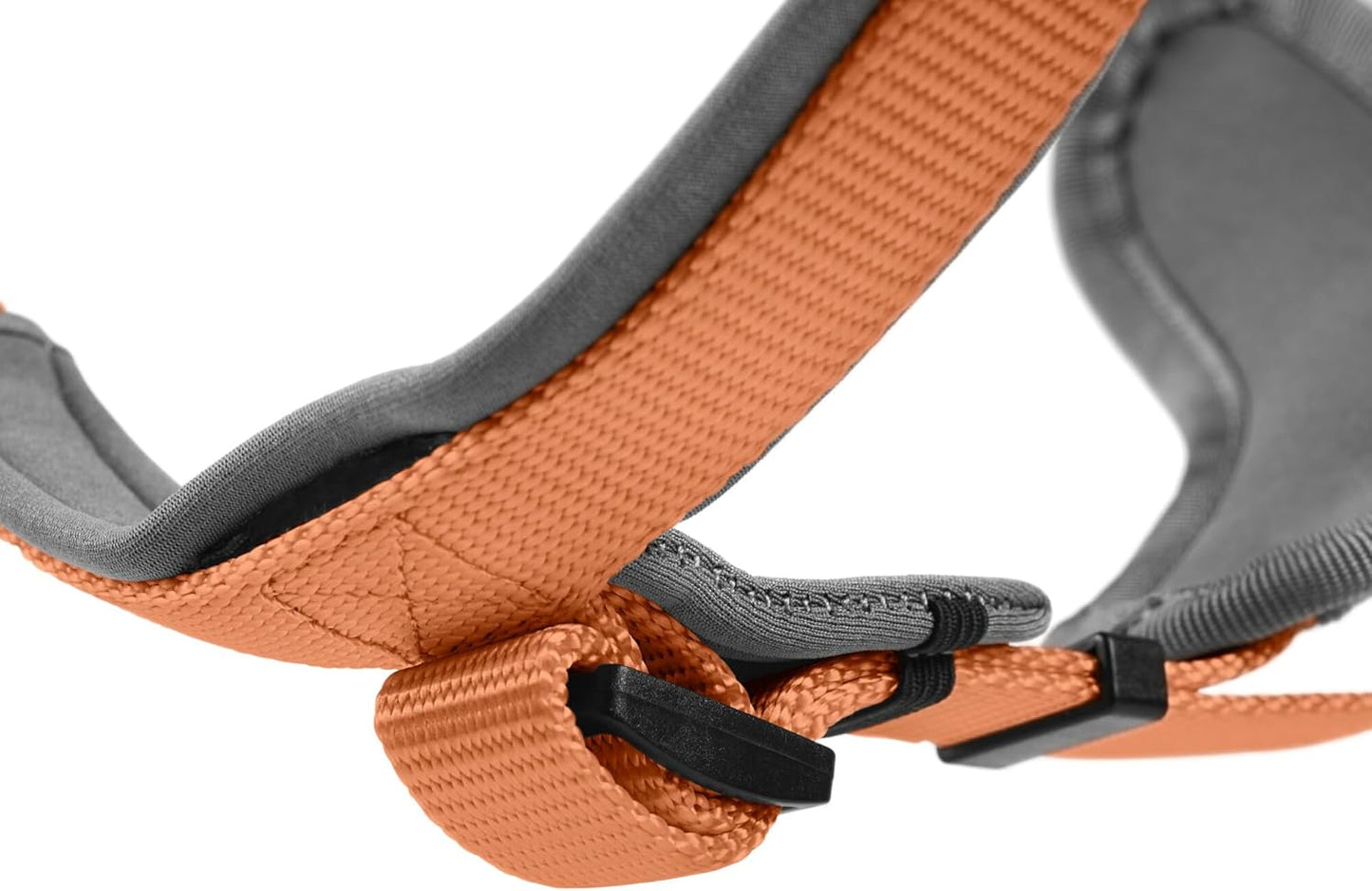 Neopren Hundegeschirr mit Reflexionsstreifen, kupfer/grau Small