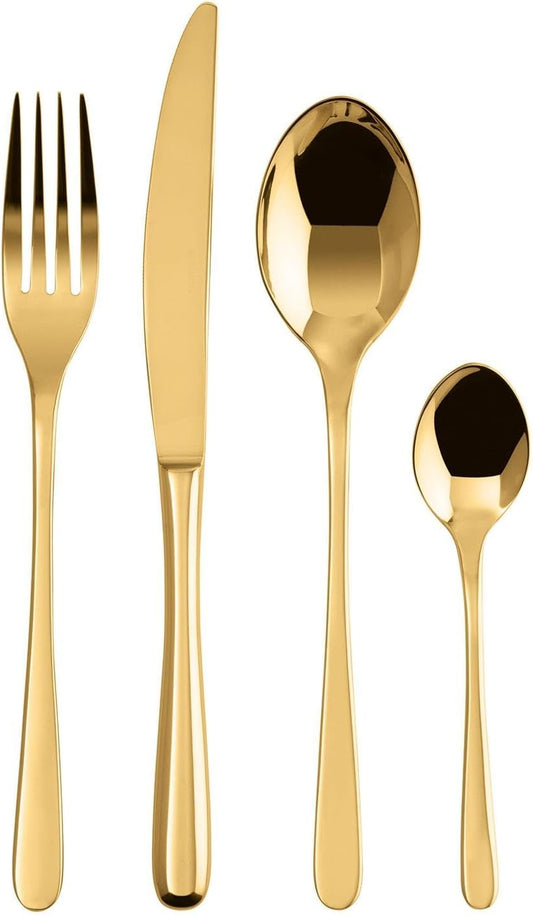 24-teiliges Besteck-Set Taste in Gold