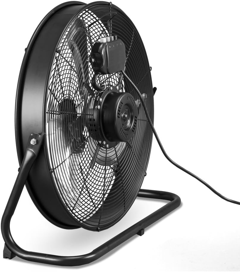 Bodenventilator TVM 20 D mit 360° Neigung, 120 W Schwarz