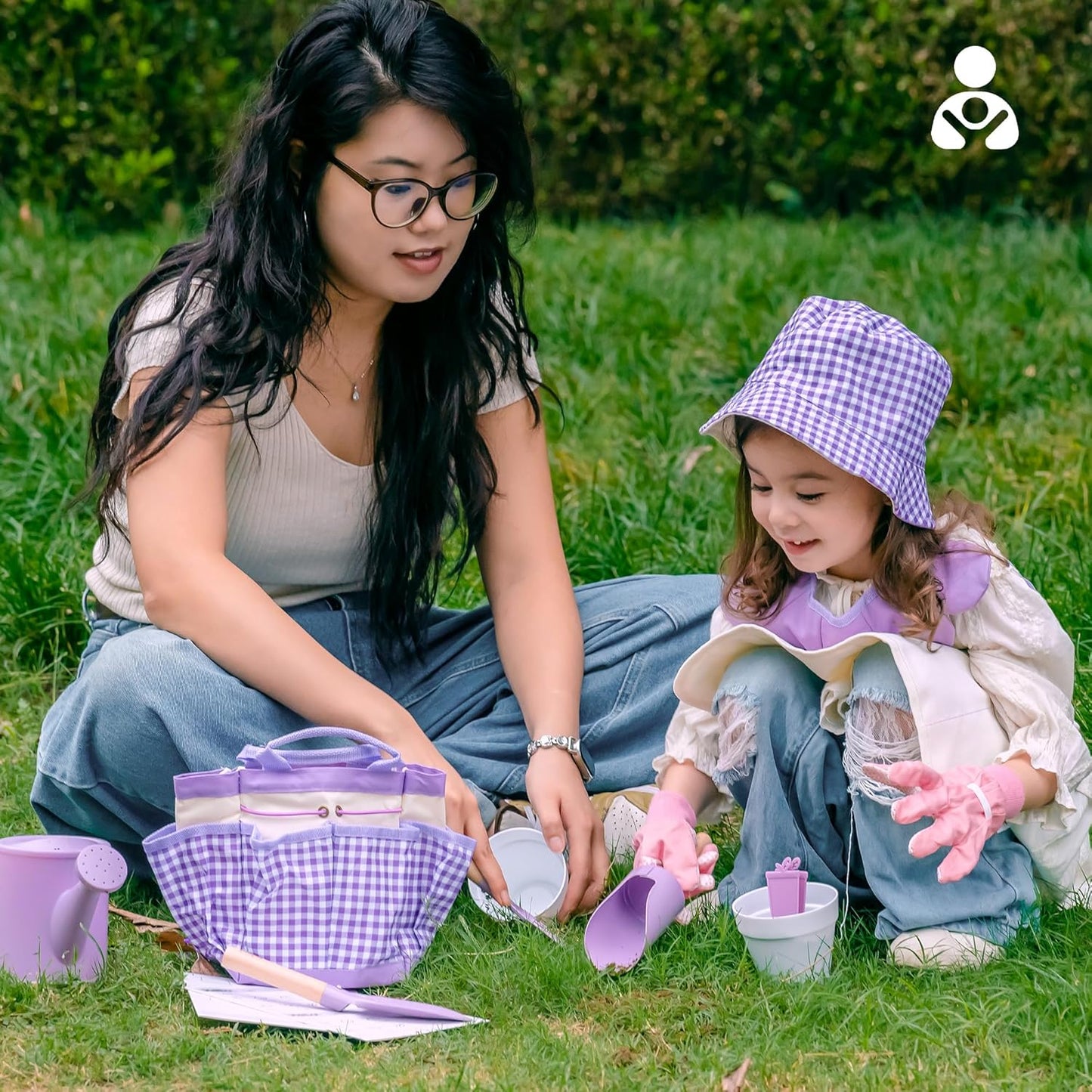 18-teiliges Gartenwerkzeug-Set, Violett