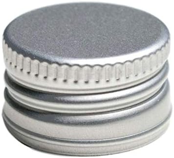 Mini Glasflaschen-Set mit Henkel und Schraubverschluss, 48 Stück, Silberfarben - Deckel 48 Stück/40ml