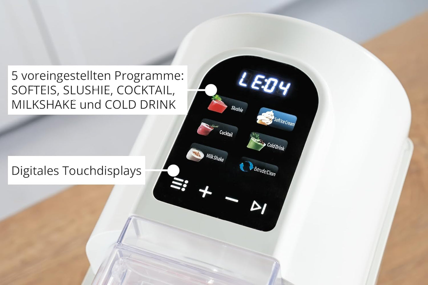 2in1 Slush- & Softeismaschine 48965 Sofia, Schwarz