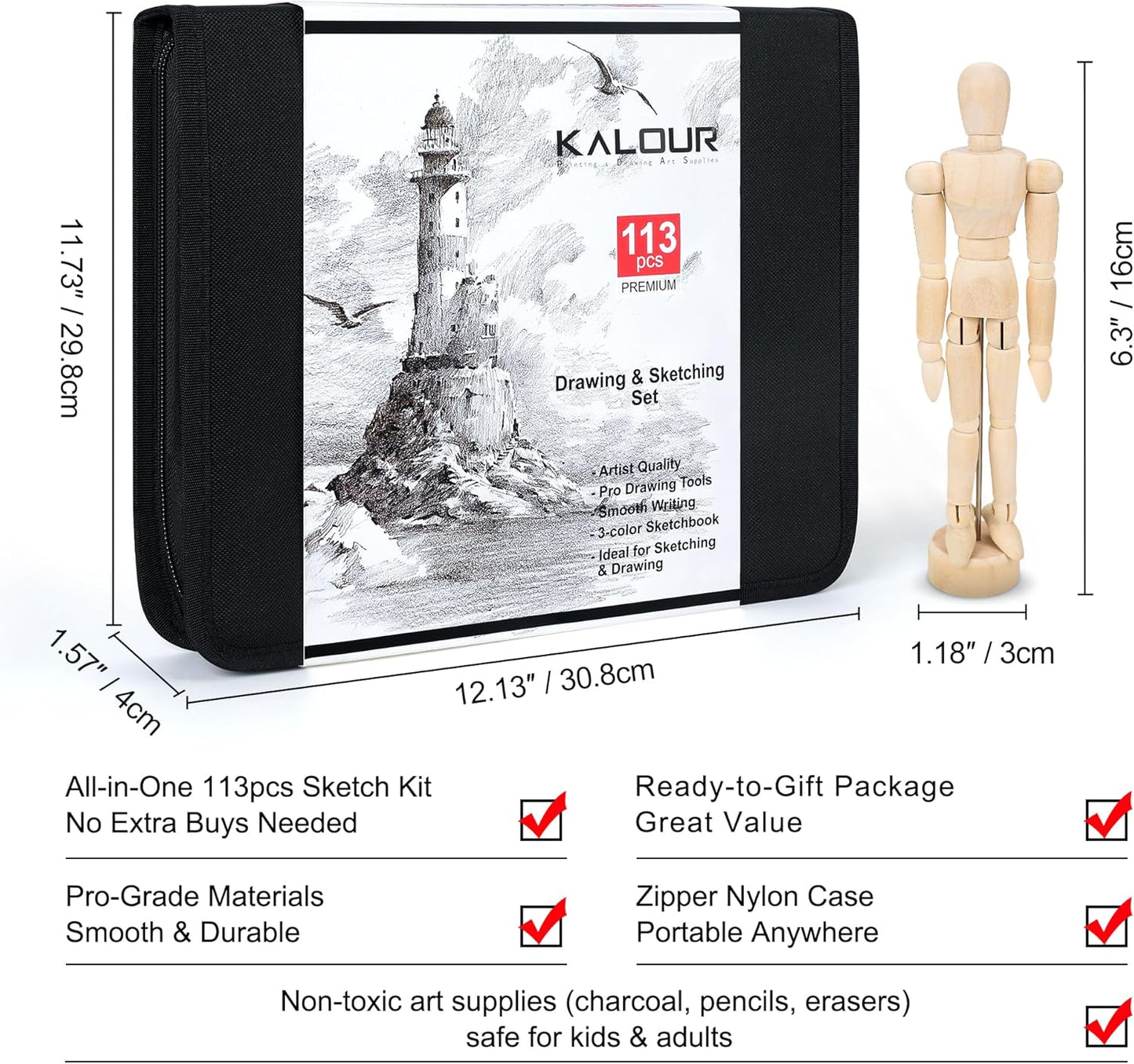 Zeichen- und Skizzier-Set
