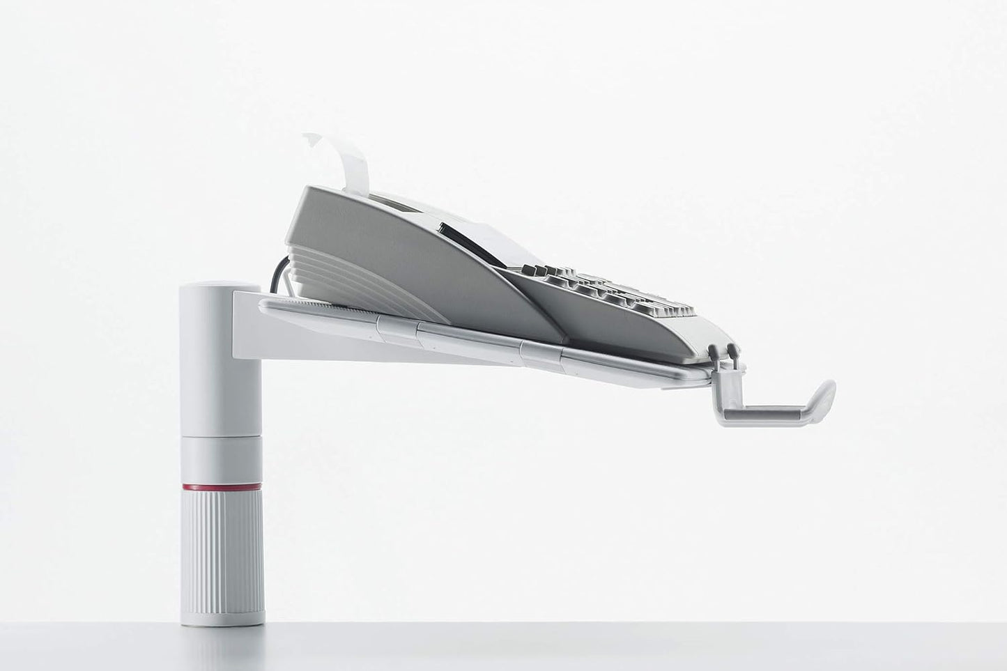 PhoneMaster Schreibtisch-Telefonhalterung, Lichtgrau Single