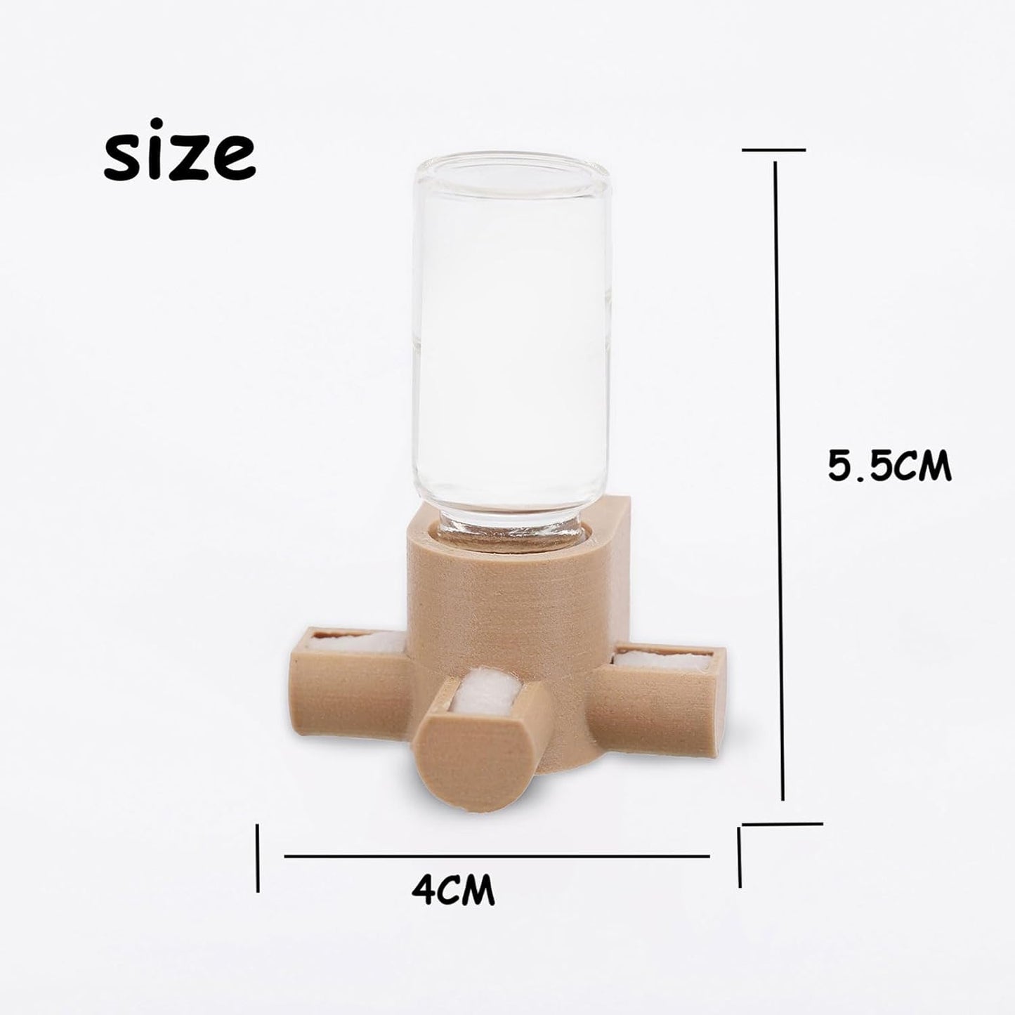 Springspinnen-Wasserspender magnetisch zum Aufhängen, holzfarben