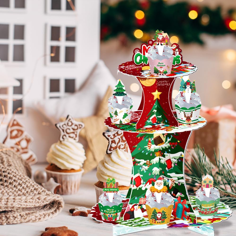 Weihnachtsbaum Cupcake-Ständer, Weihnachten