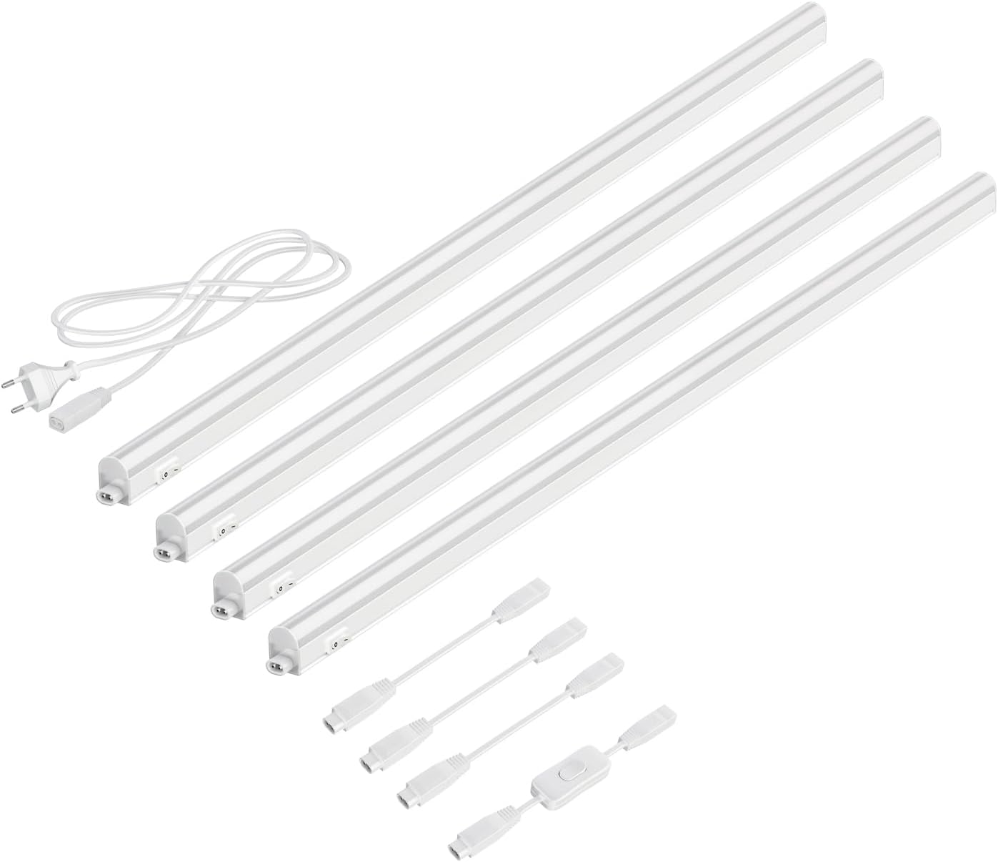 LED Unterbauleuchten-Set Rigel mit Schalter (4er Set), 87,3cm / 1118lm, 4er Set