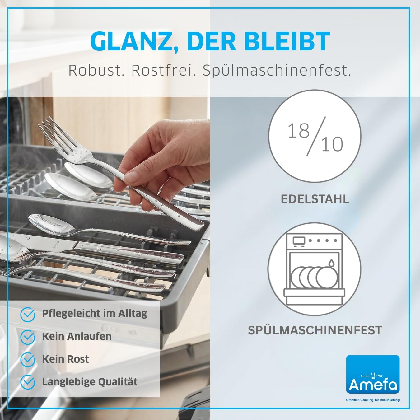 60-teiliges Besteckset Fresh, 60-teilig