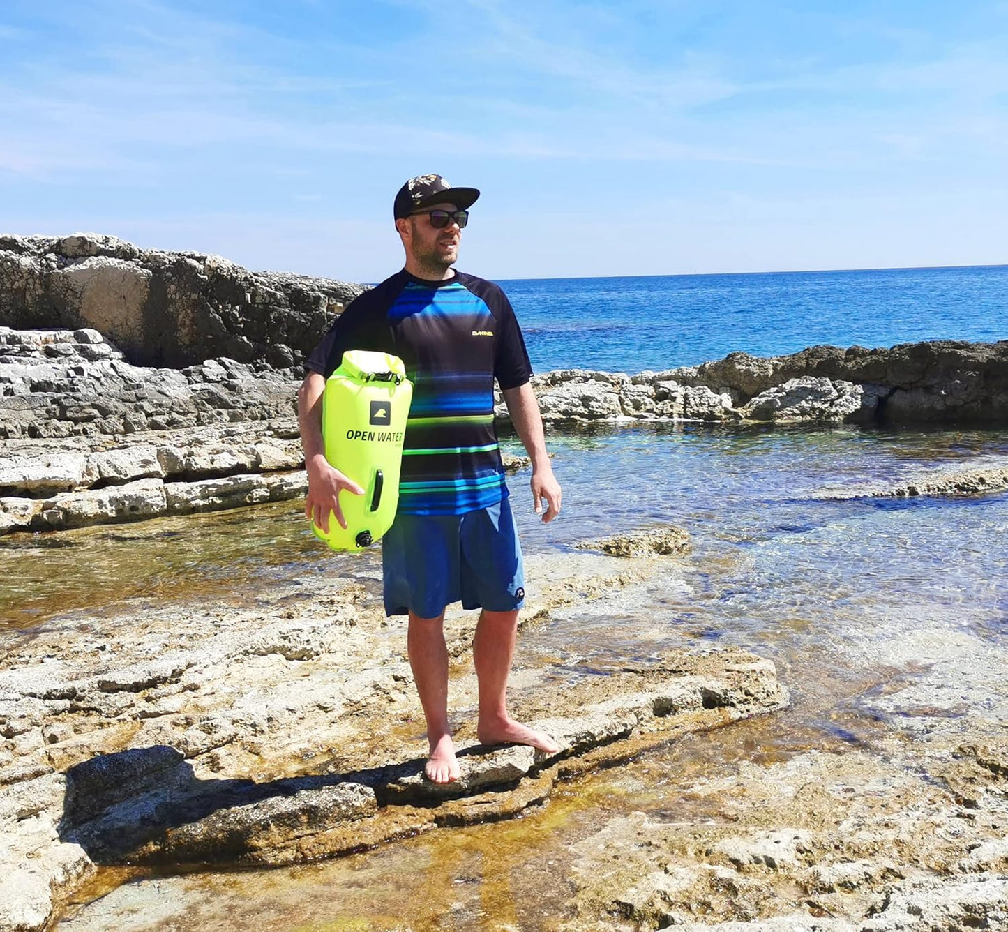 Aufblasbare Schwimmboje XL mit Stauraum, 28L