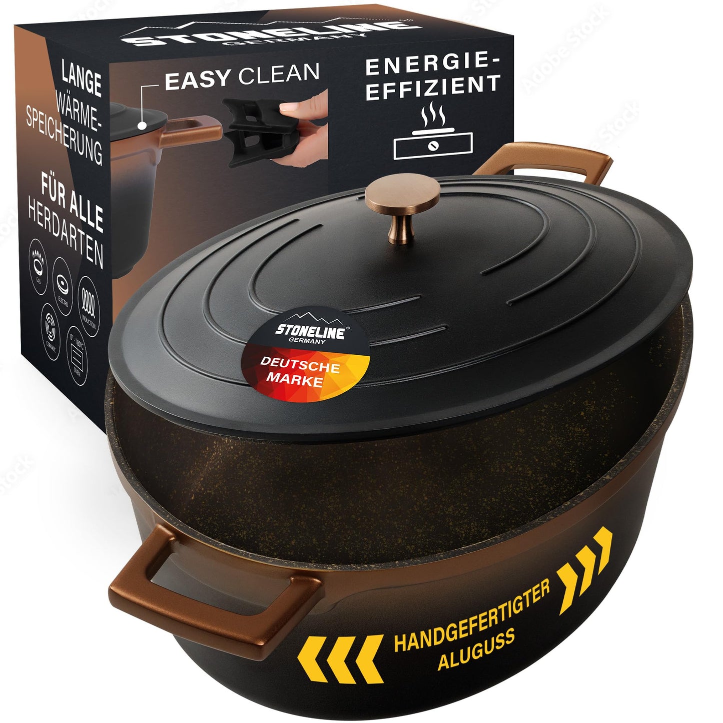 Cocotte Gourmet Bräter, 32 cm schwarz