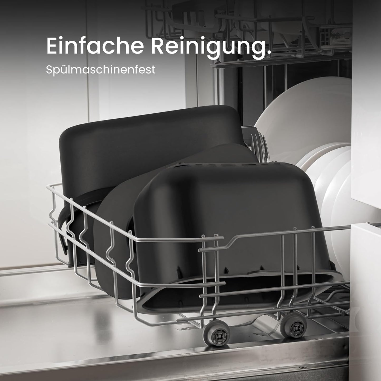 Bioabfalleimer mit Sieb, Schwarz