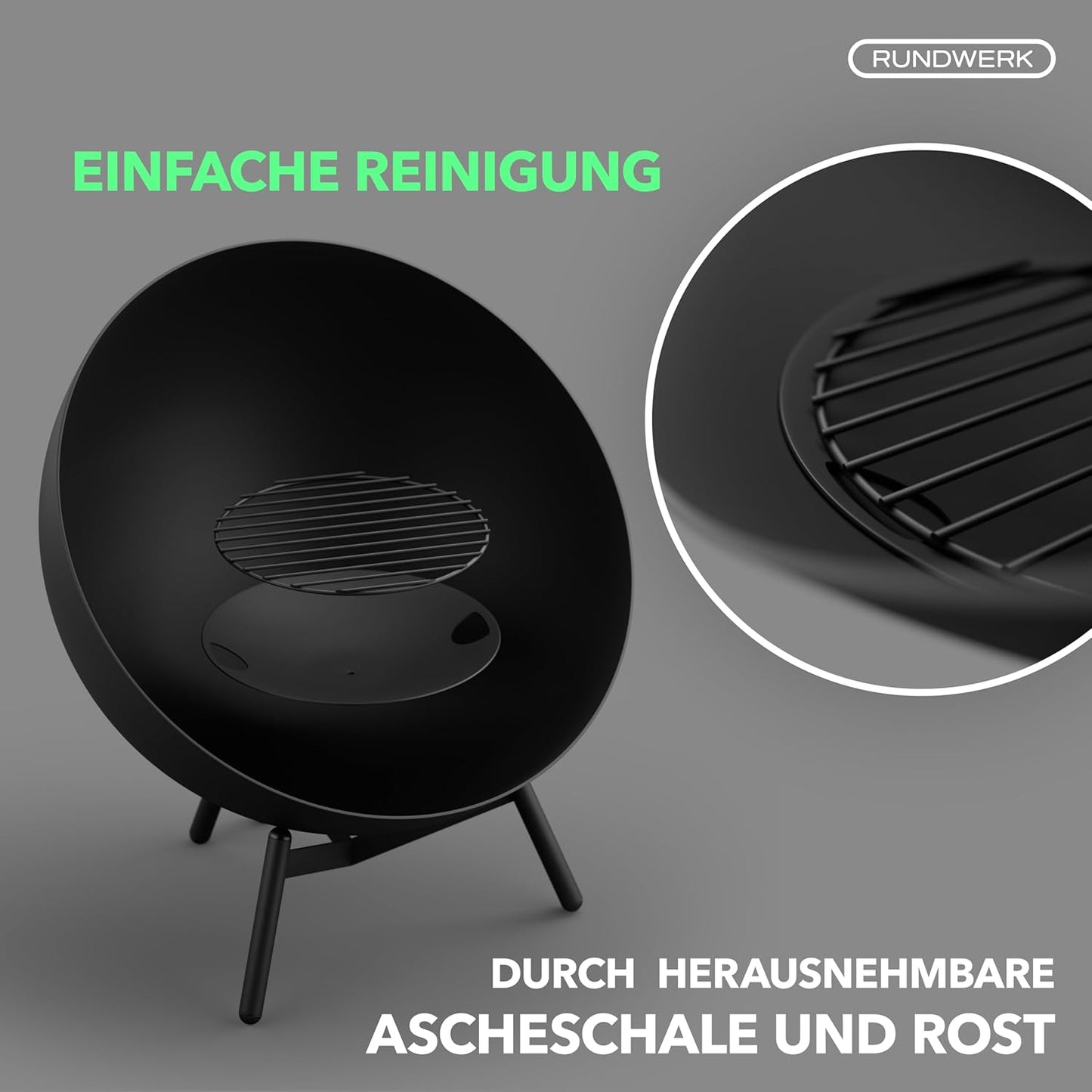 Feuerschale für Garten und Terrasse (60cm)