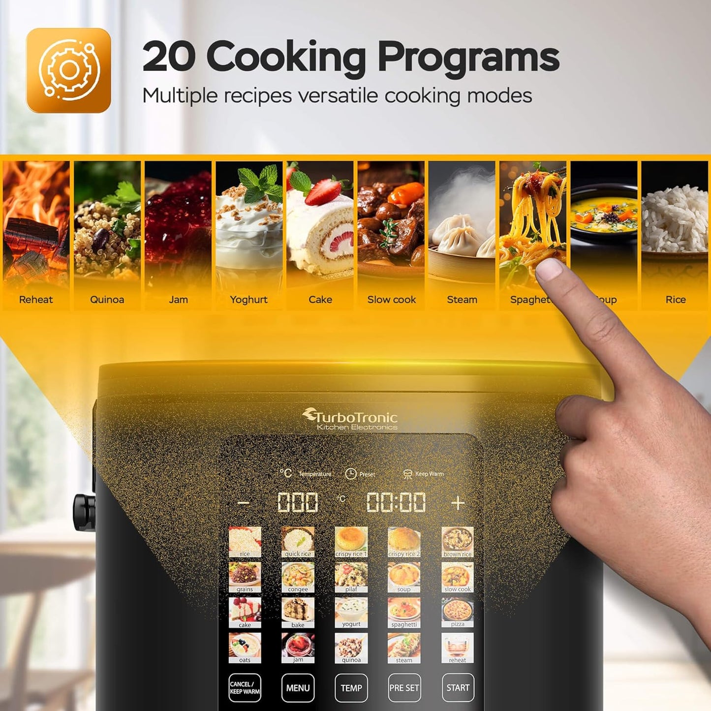 Multikocher mit 20 Programmen & Warmhaltefunktion
