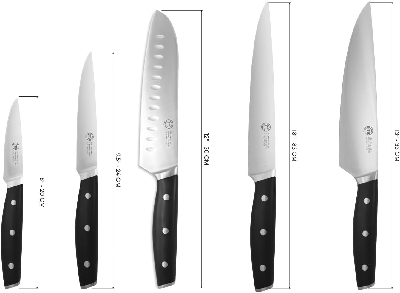 Messer-Set mit Messertasche, 5-teilig mit Messertasche