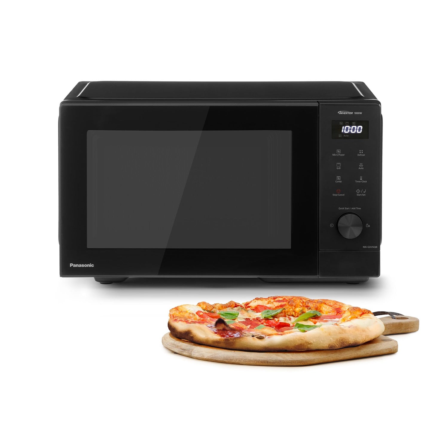 Mikrowelle NN-GD35QBEPG, ohne Dampfgarzubehör Mit Grillfunktion Schwarz