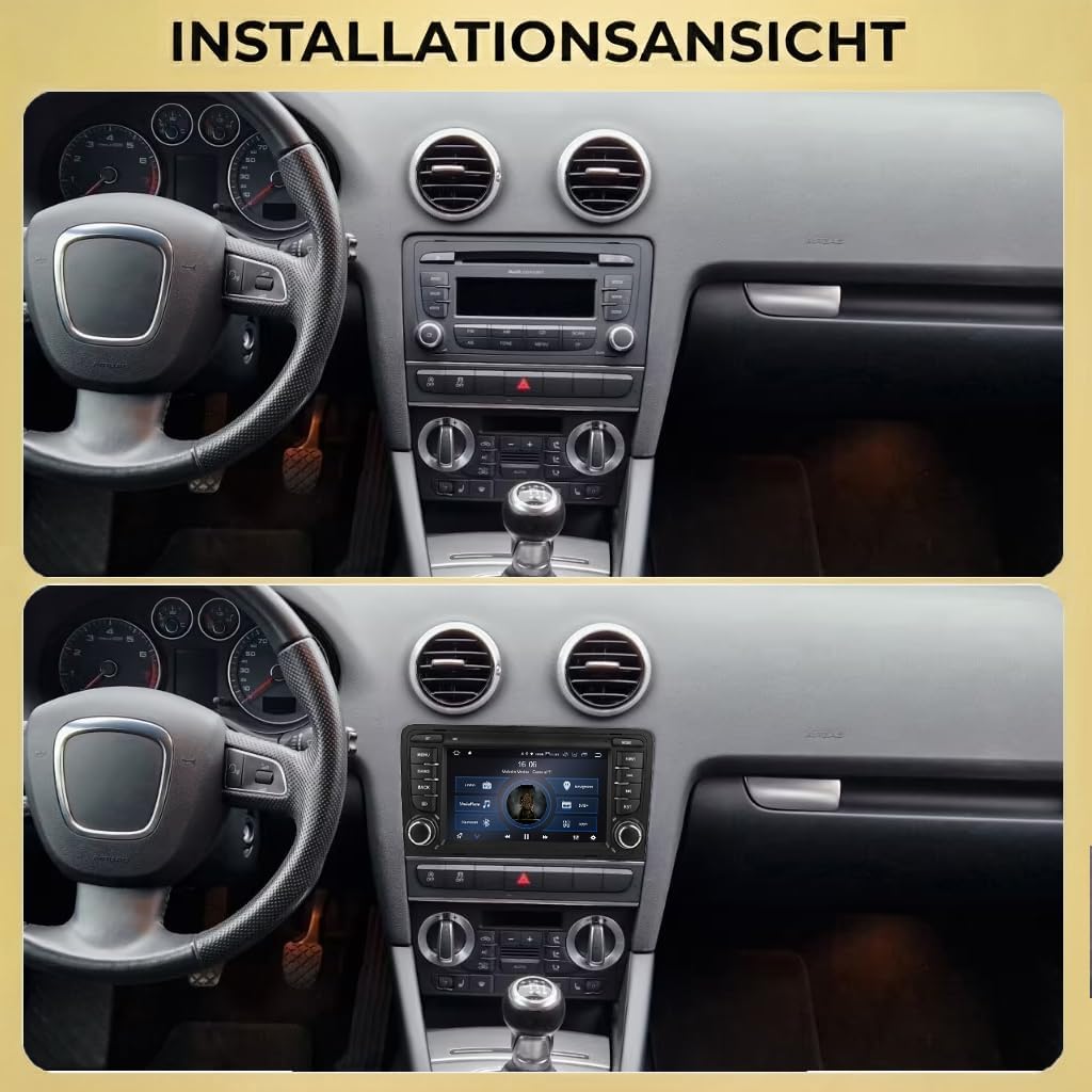 AA37-L3 Android 14 Autoradio mit Navigation für Audi A3 und RS3, AA37-L3