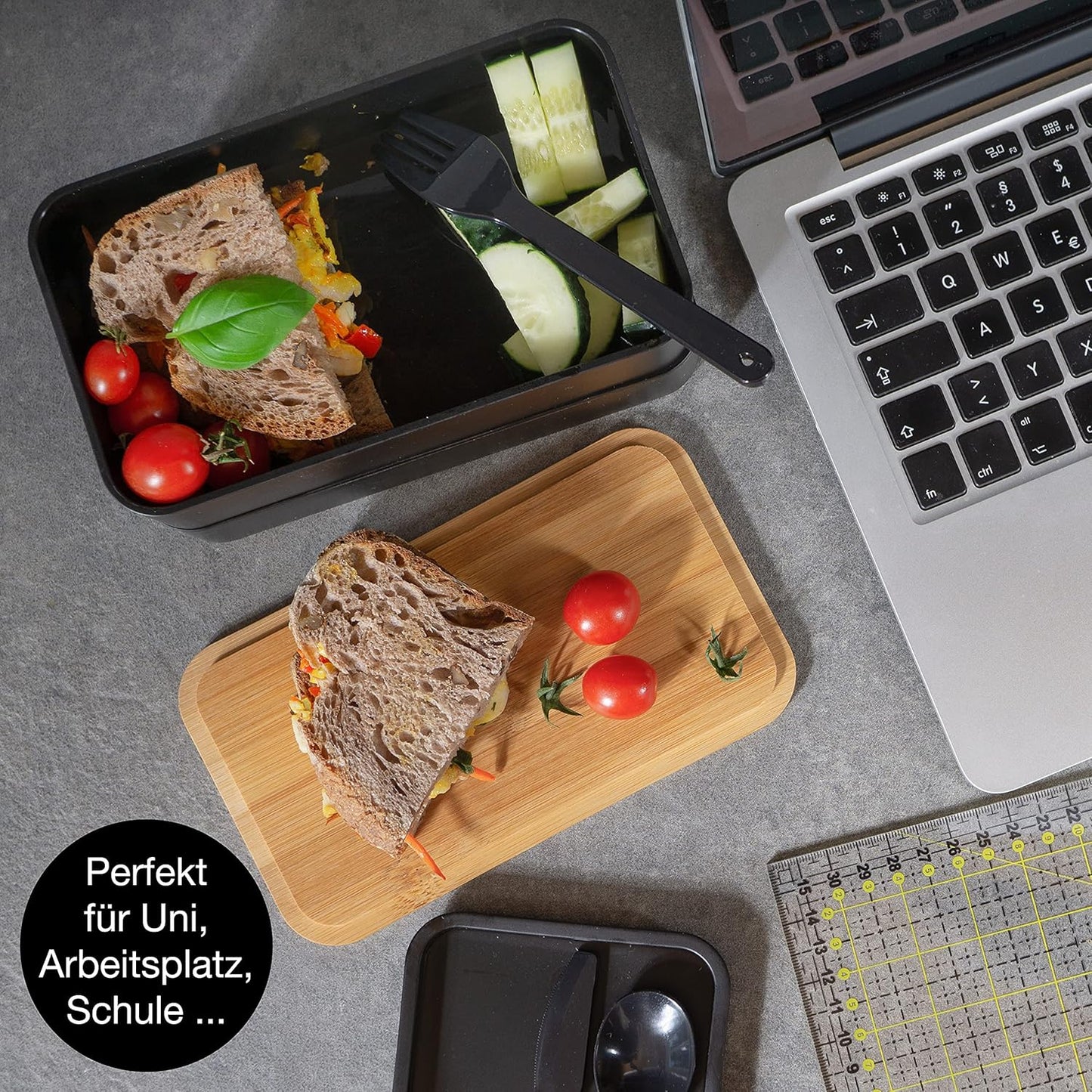 3er-Set Bento Box - Japanische Lunchbox, 3er Pack|Mix