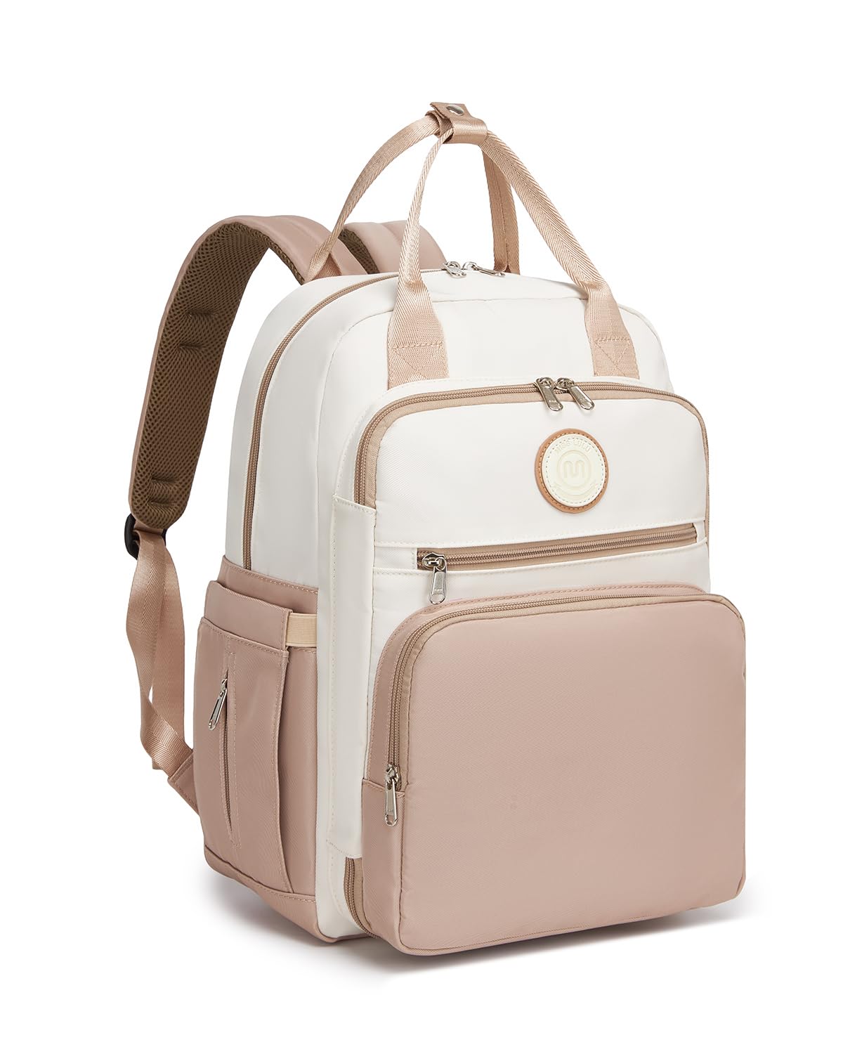 Wickelrucksack mit Kinderwagengurten, Khaki&beige