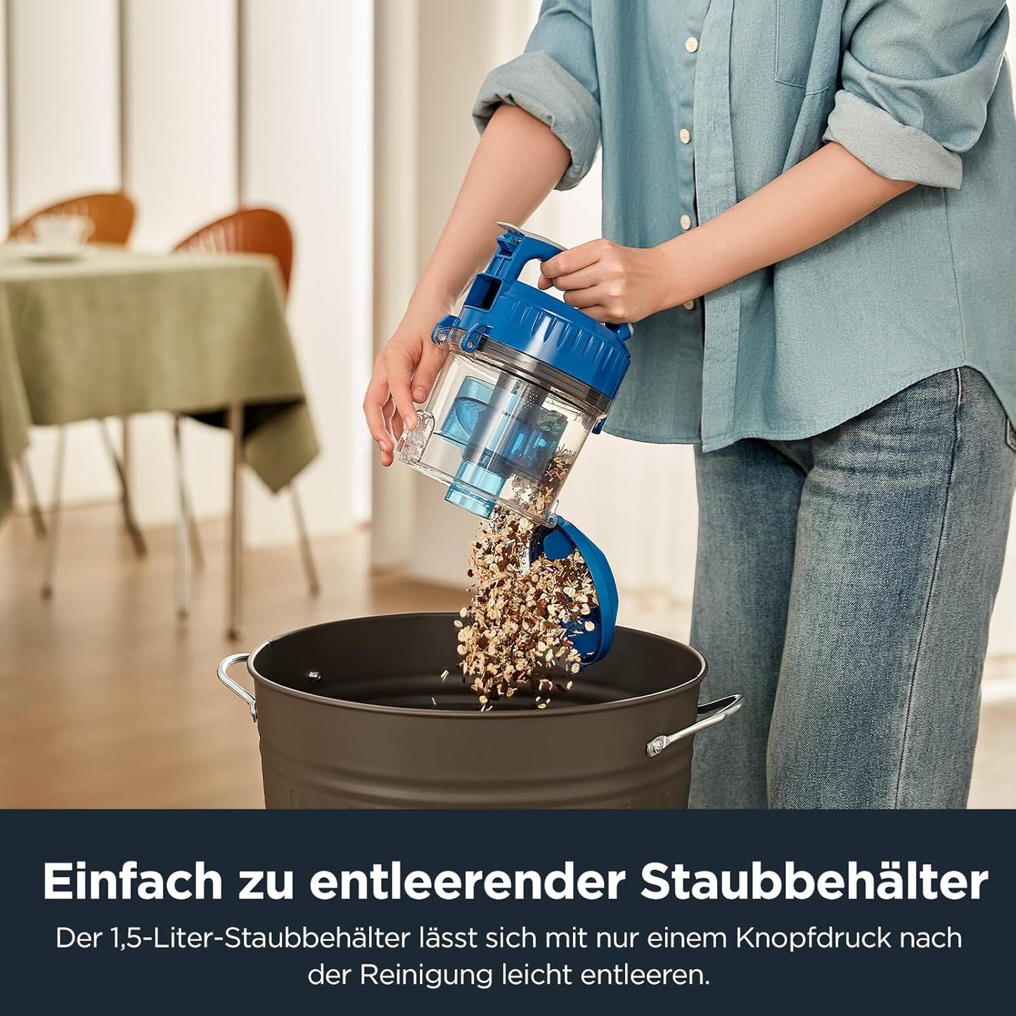 WhirlWind - Beutelloser Staubsauger mit HEPA-Filter, Whirlwind