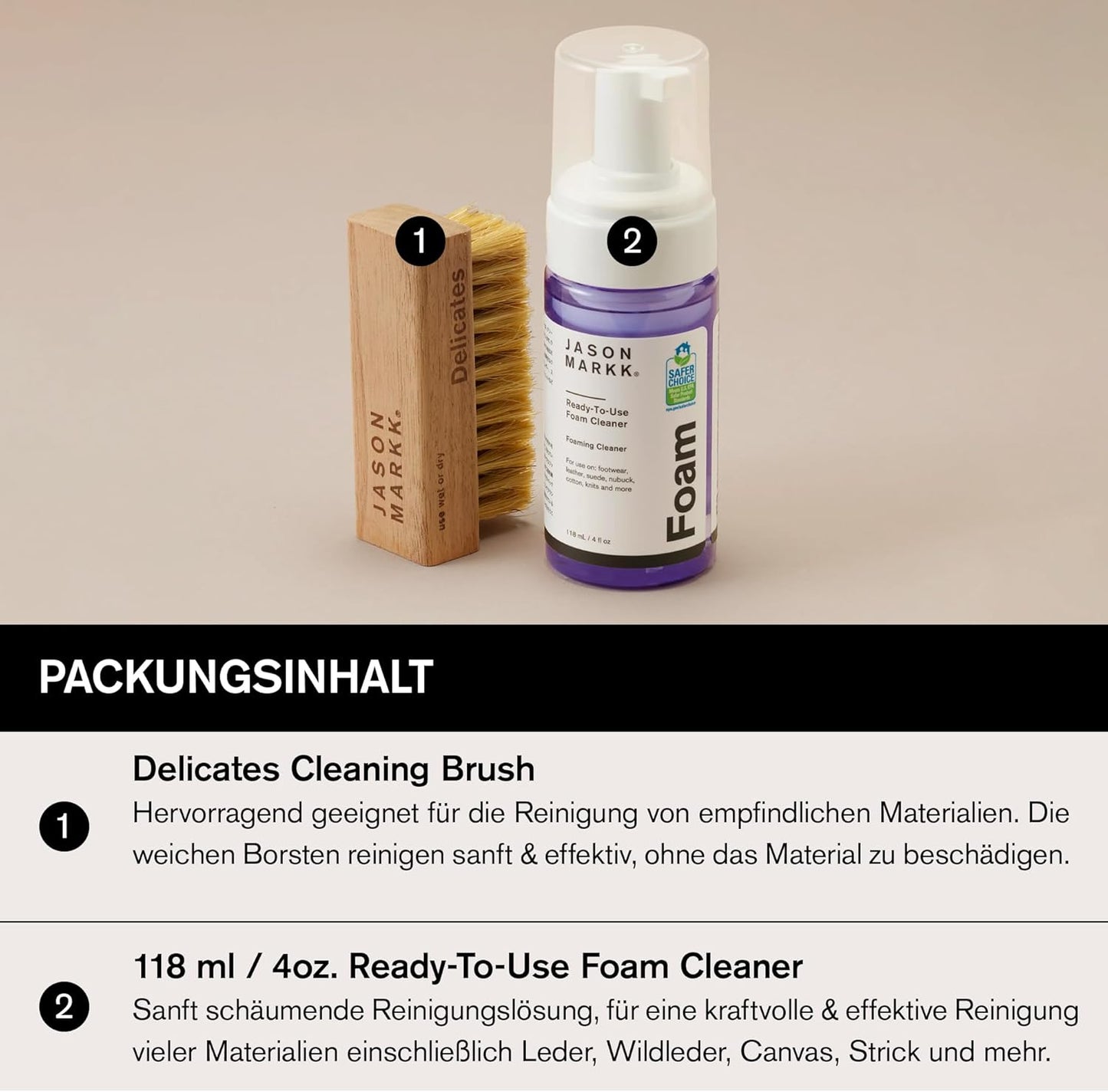 Schuhreiniger Quick Clean Kit für Sneakerpflege, Quick Clean Kit