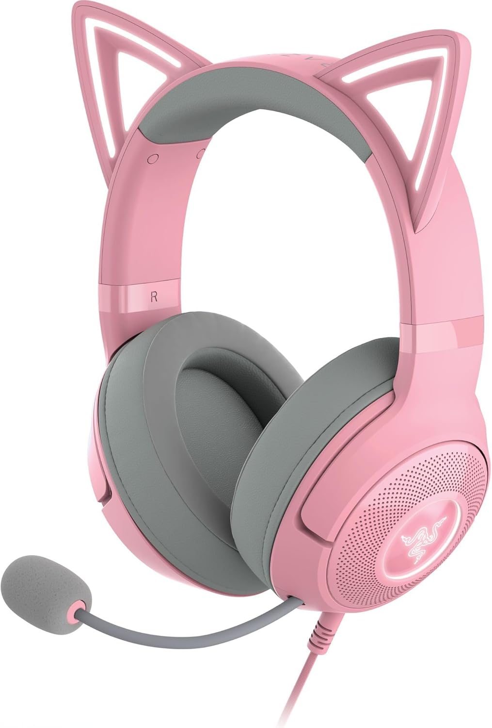 Kraken Kitty V2 RGB-Headset mit Katzenohren, Quartz Kraken Kitty V2
