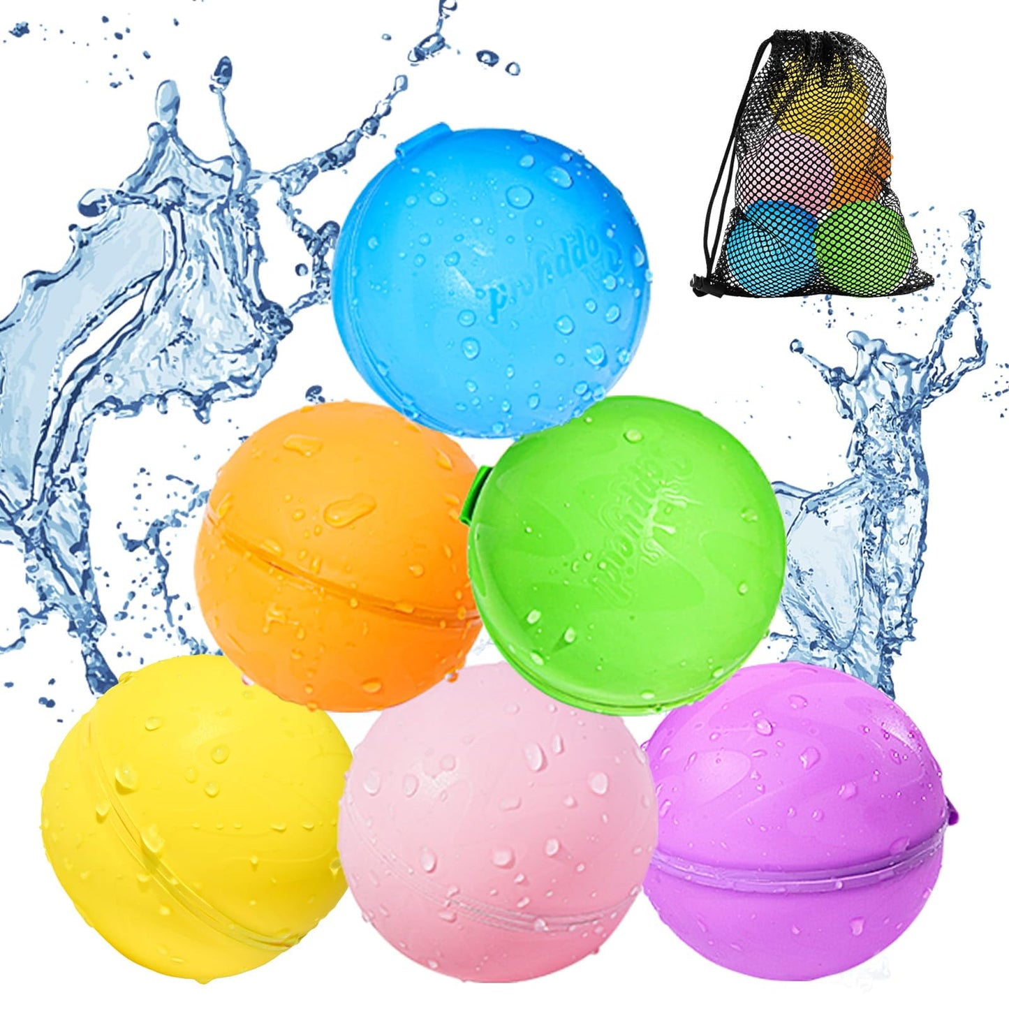 6 x wiederverwendbare Wasserbomben, 6 Stk