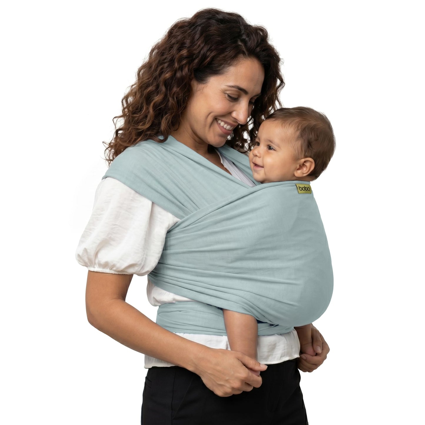 Babytragetuch aus Bambusviskose (bis 15 kg), Serenity Sea Mist Bamboo