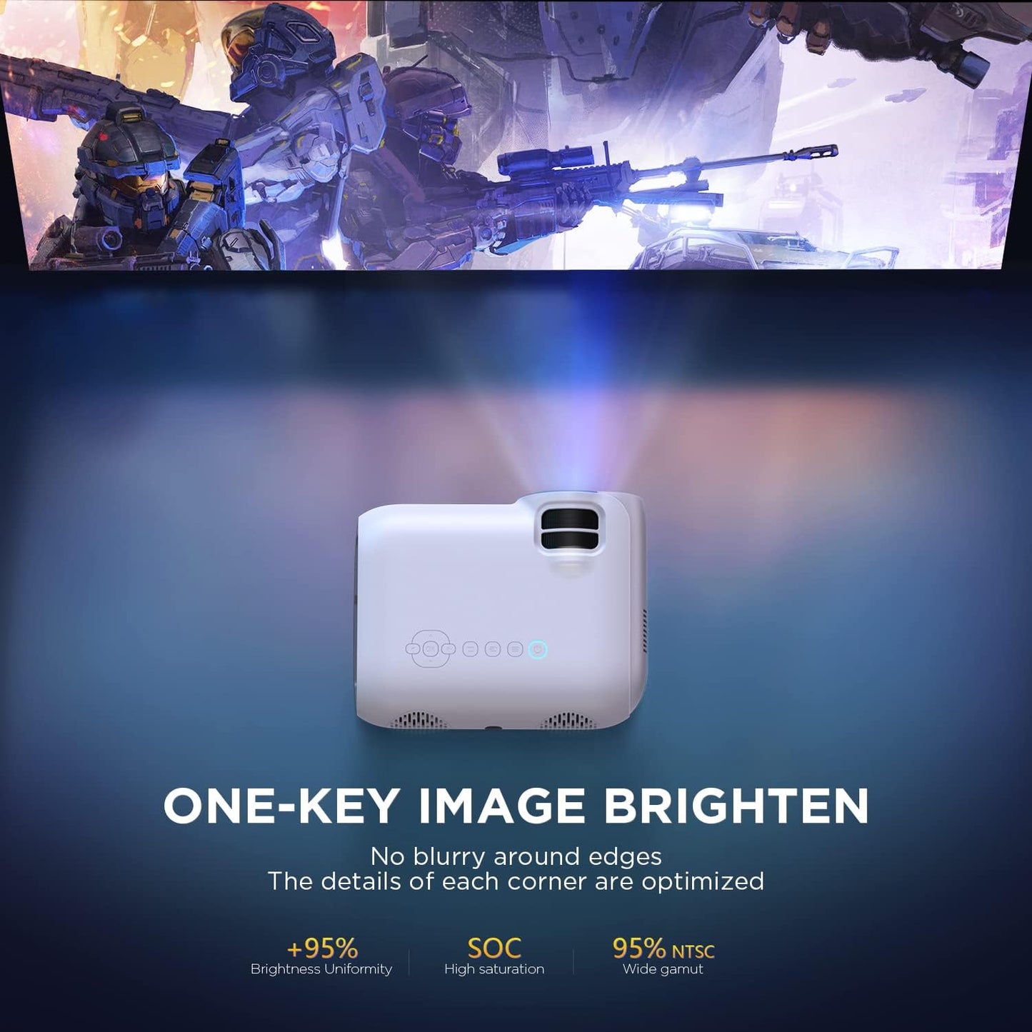 WiFi Beamer 1080P mit Bluetooth 5.0