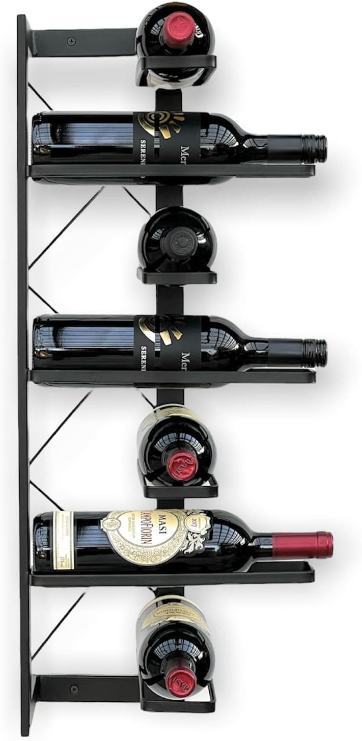Eck-Weinregal für Wandmontage