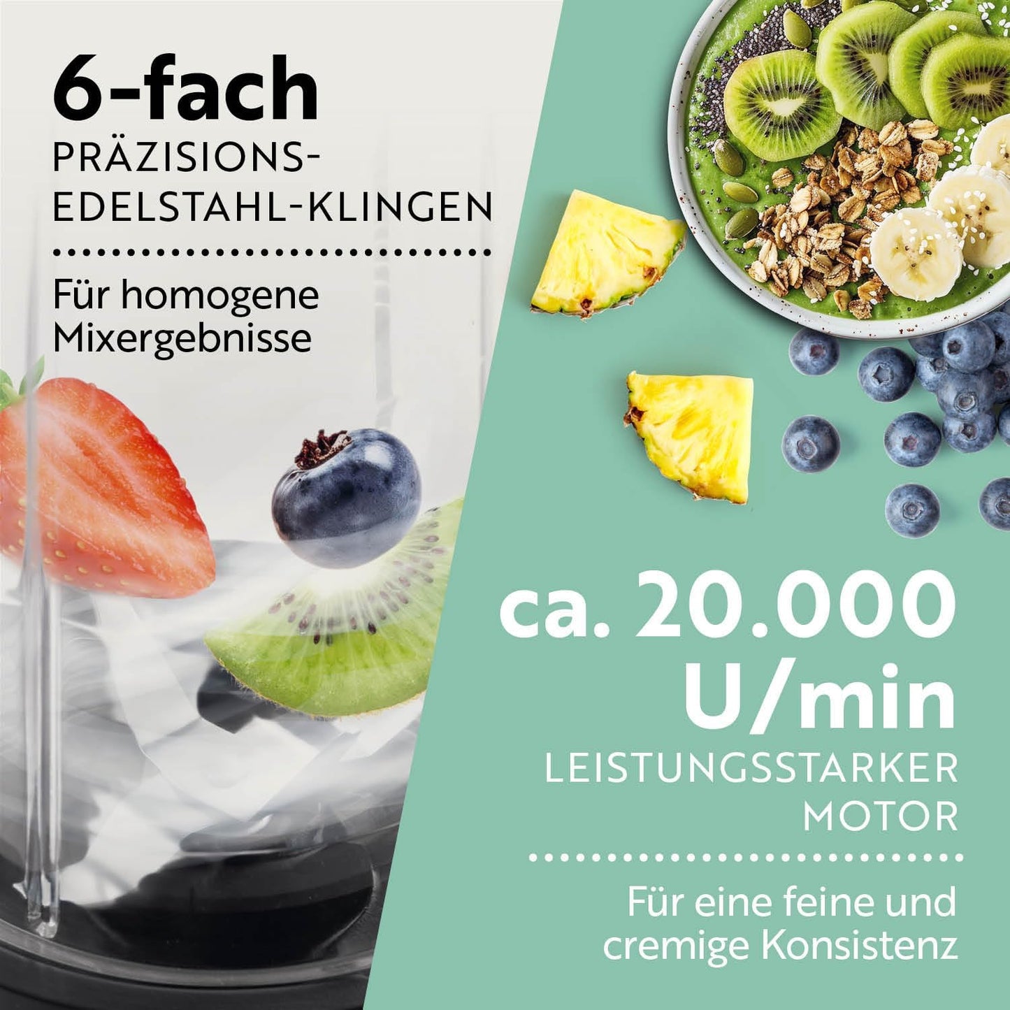 Mr. Magic Mixer-Set, Mr. Magic 2.0 | 400W | XL-Set Silber-schwarz | 400 W Gs | L-set