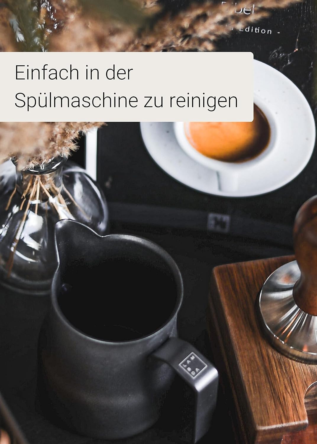 Barista Milchkännchen, Schwarz 900ml
