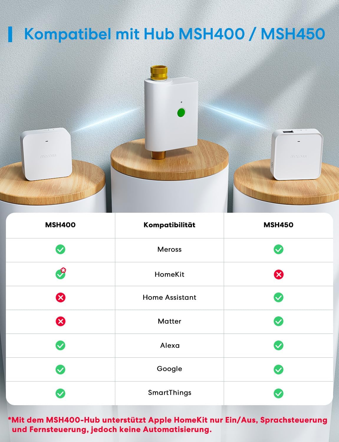 Bewässerungscomputer mit App-Steuerung & Regenverzögerung, EU-Version 1-Zonen-Timer