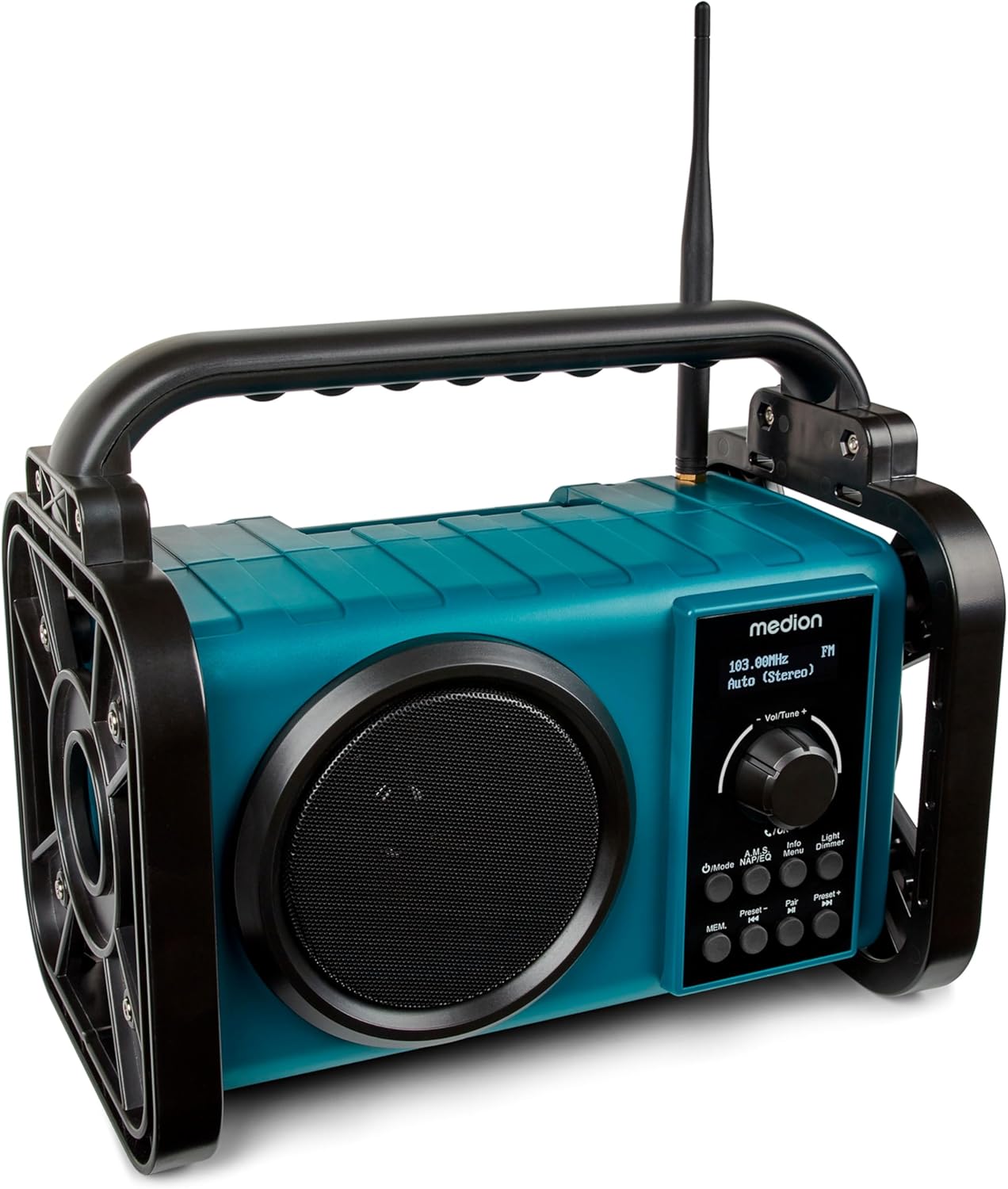 E66877 DAB+ Baustellenradio mit Bluetooth 5.0, Horizontal | 5 Watt (RMS)