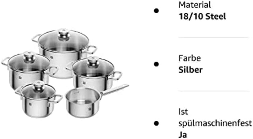 Kochtopf-Set Focus (5-teilig, induktionsgeeignet)