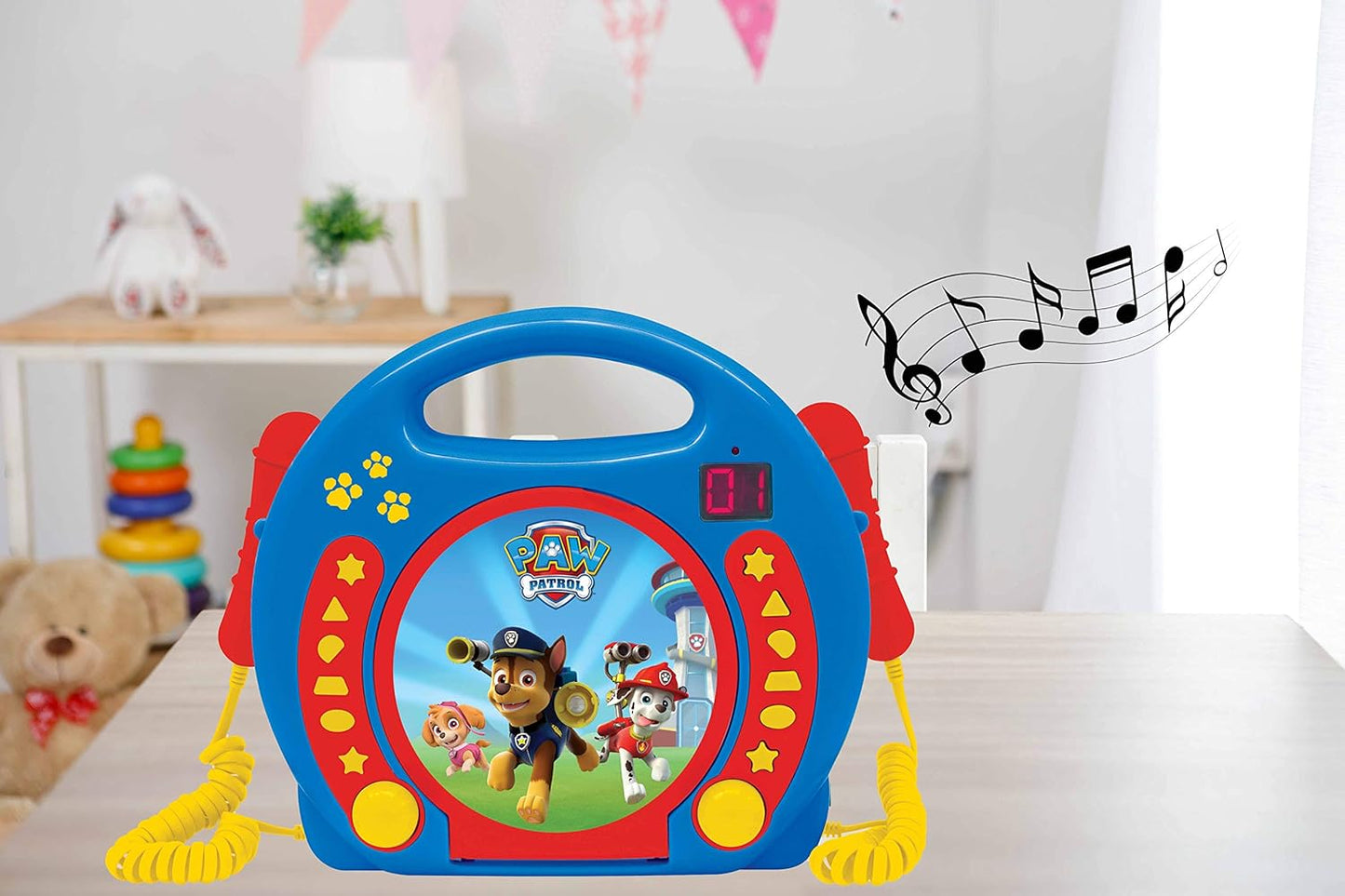 CD-Player mit Mikrofone Paw Patrol, Paw Patrol