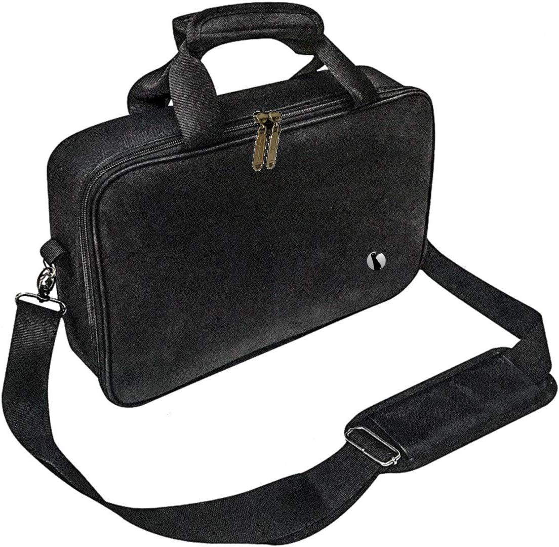 Isolierte Mini-Kühltasche für 10 Dosen mit Kühlakkus, Schwartz