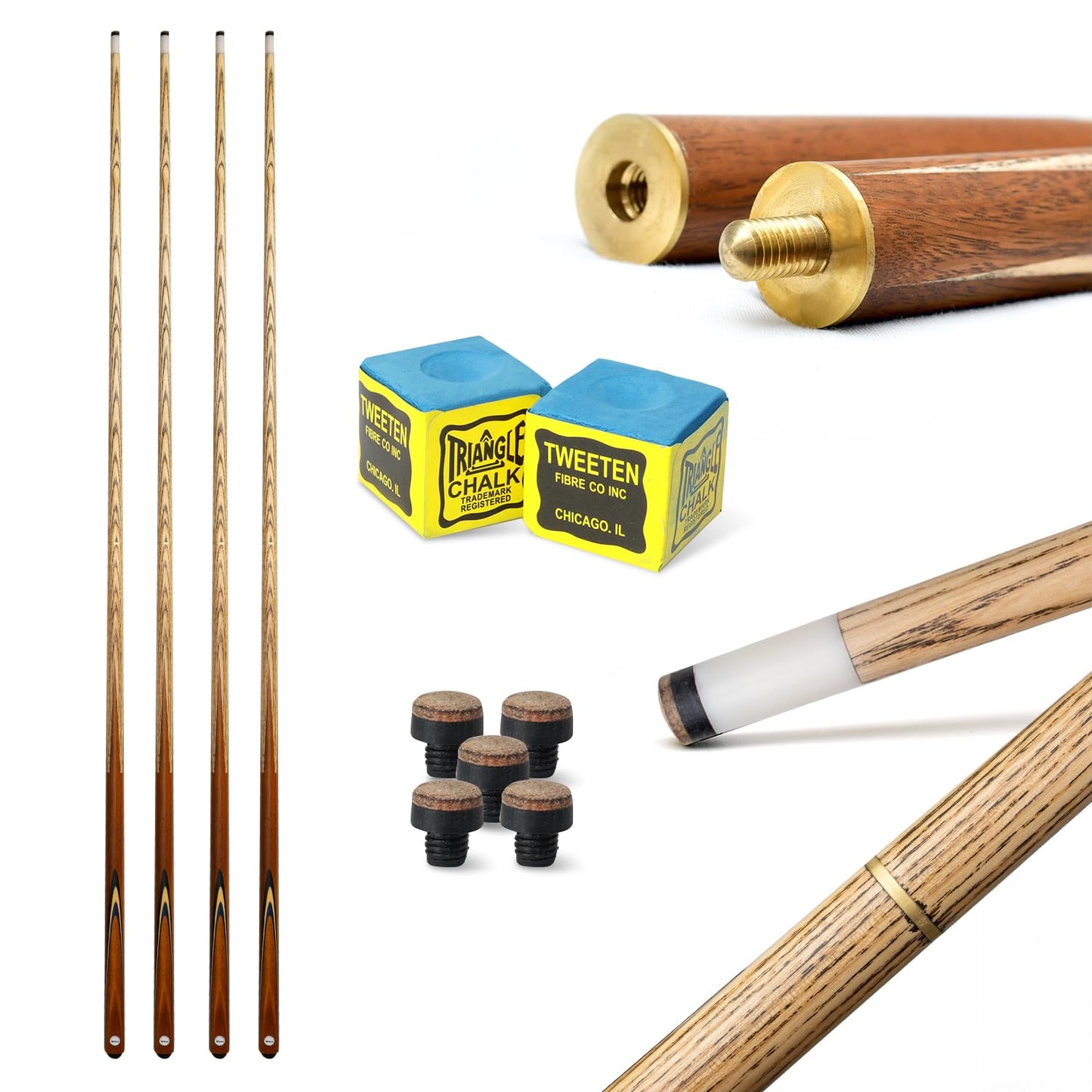 4-teiliges Billard Queue Set, 4