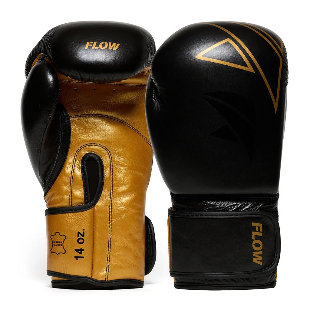 Boxhandschuhe 16 oz, Schwarz/Gold 16 oz