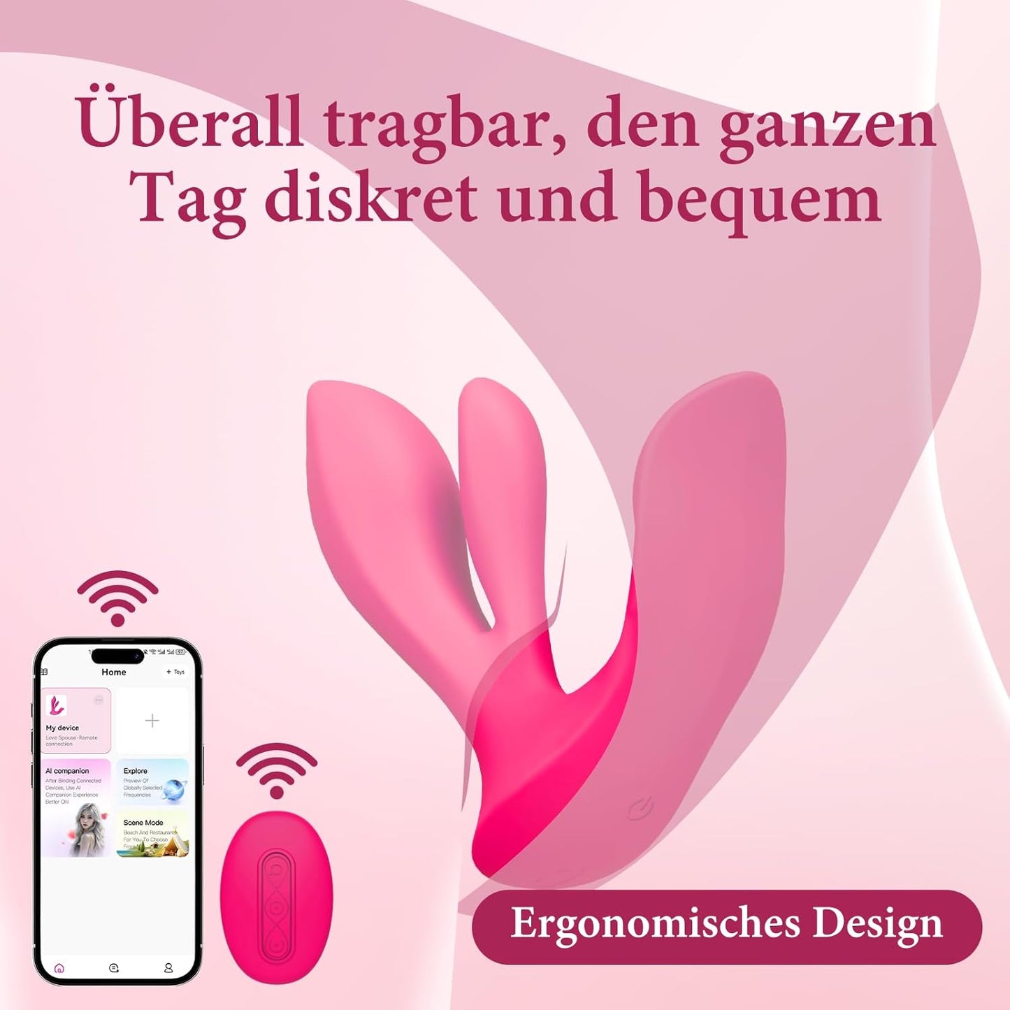G-Punkt-Vibrator mit App-Fernbedienung, 360° Swing & 9 Modi