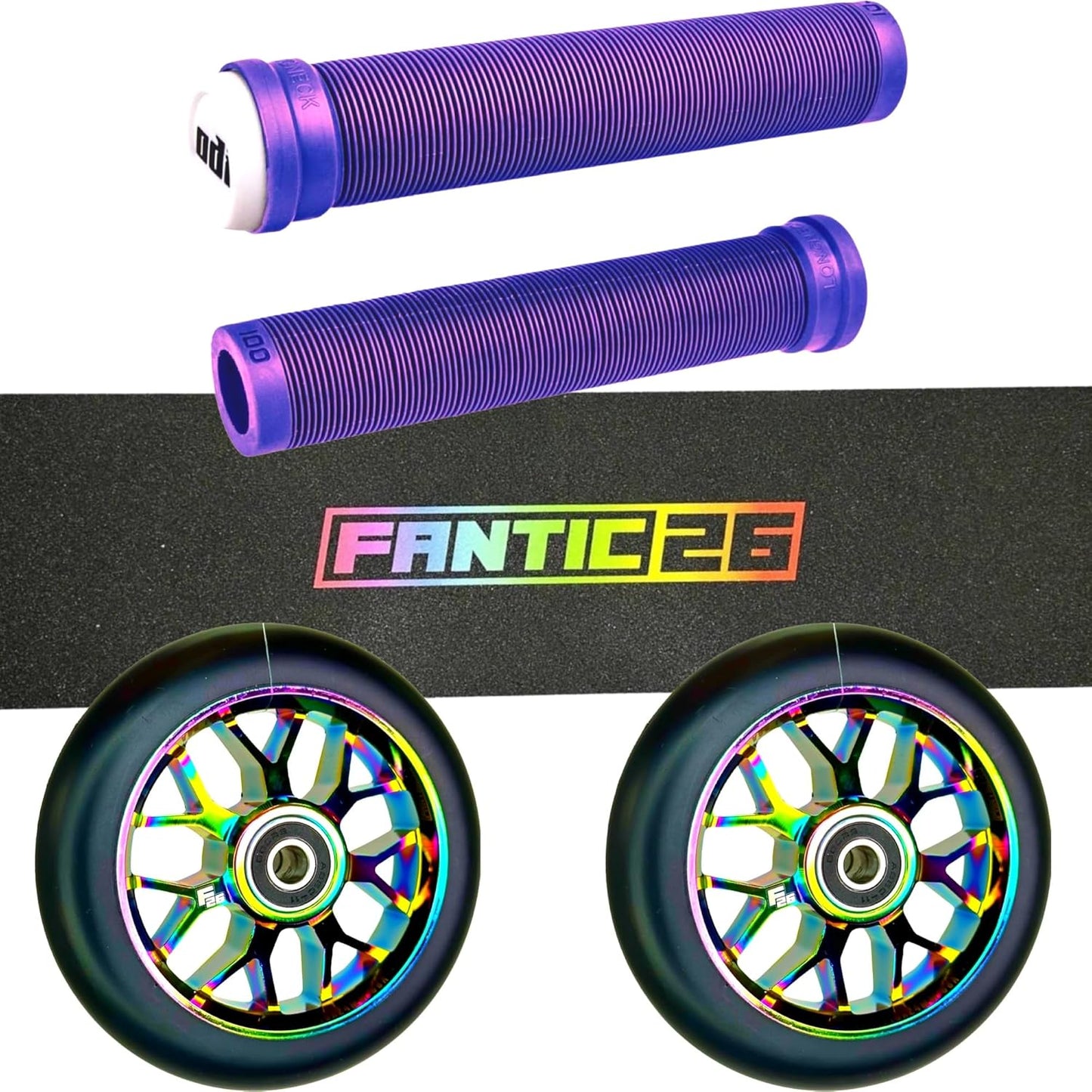 Stunt-Scooter Trick Roller - Ersatzteile Bundle, Basic Neochrome