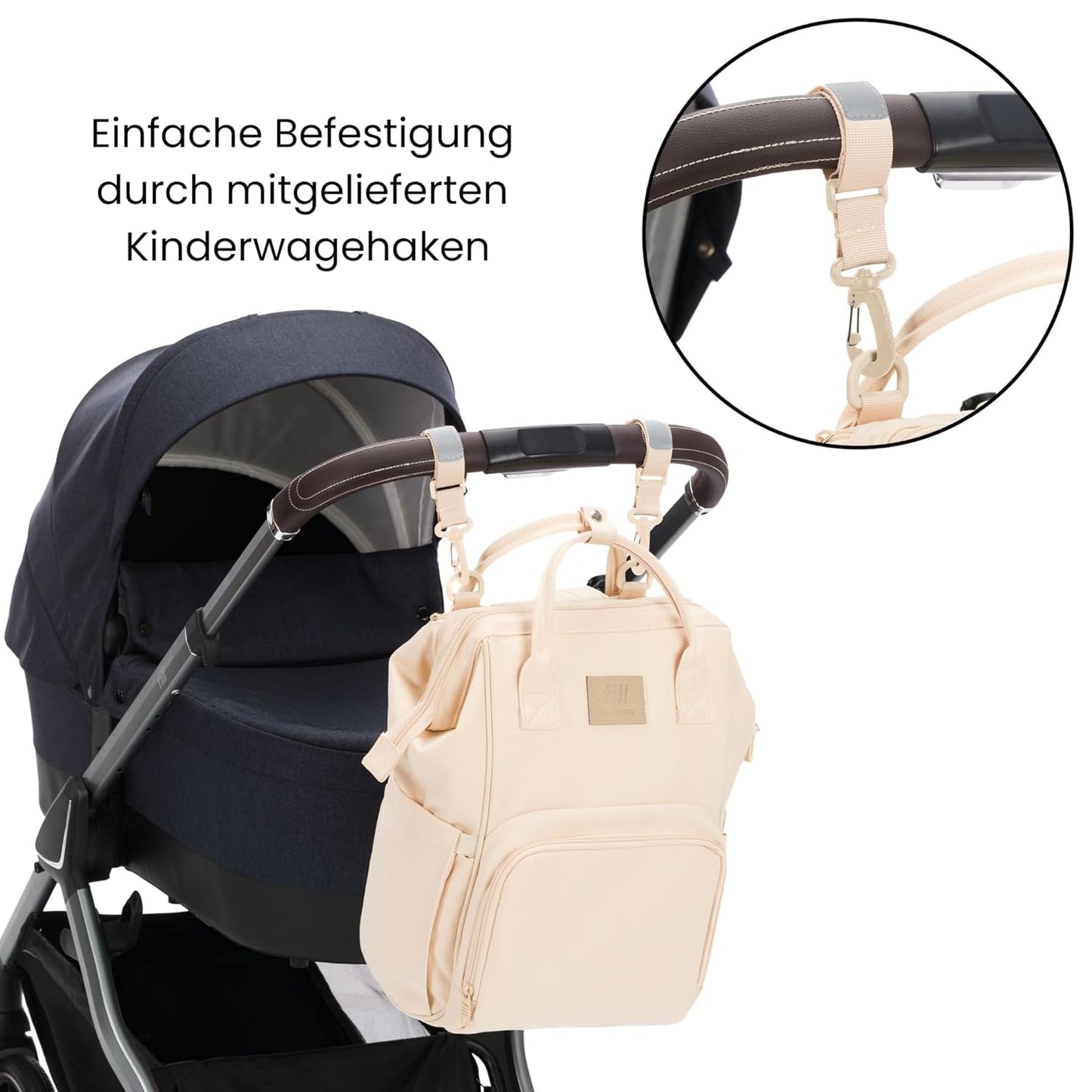 Wickelrucksack Barcelona, Sand Beige
