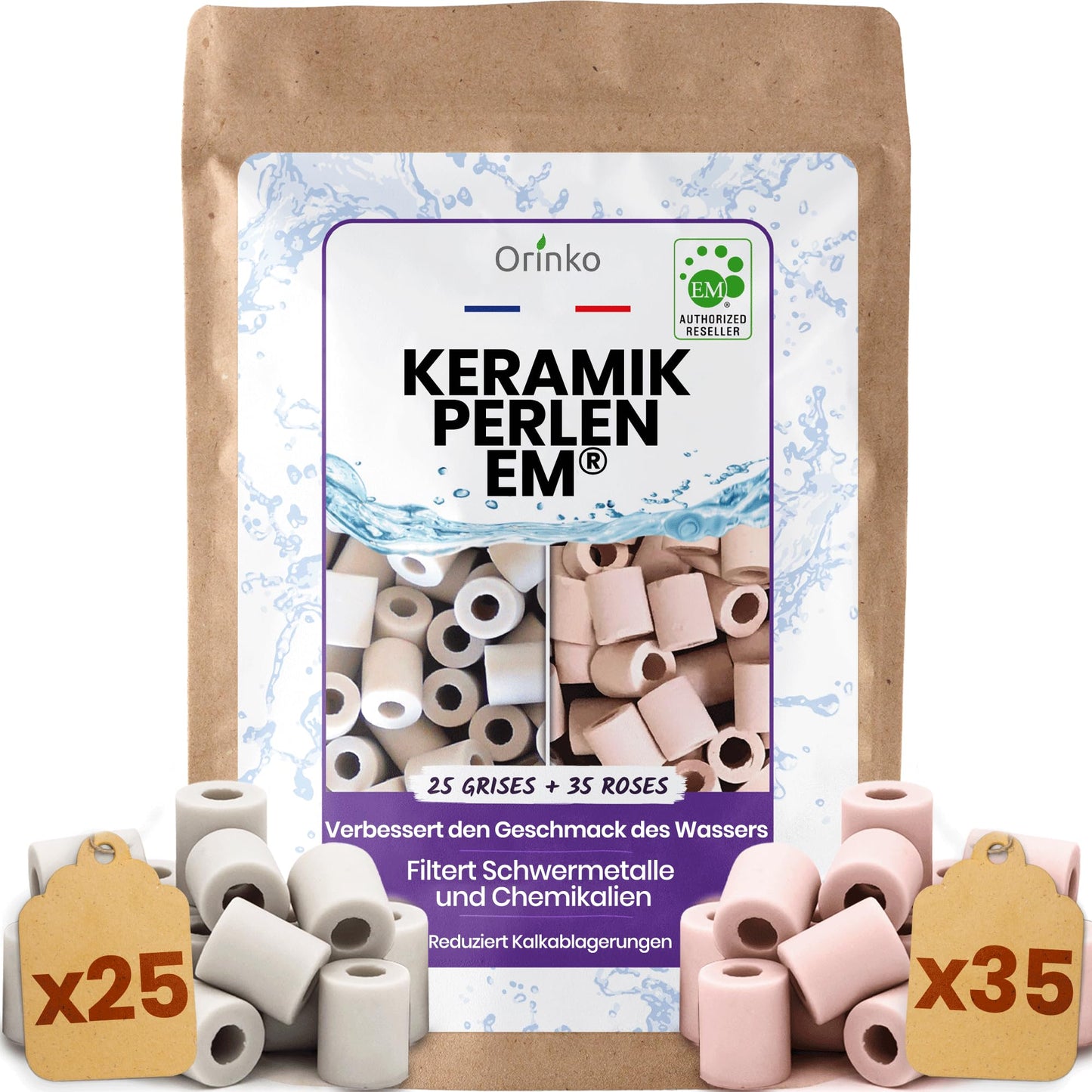 60 Stück Keramik Pipes für Wasseraufbereitung