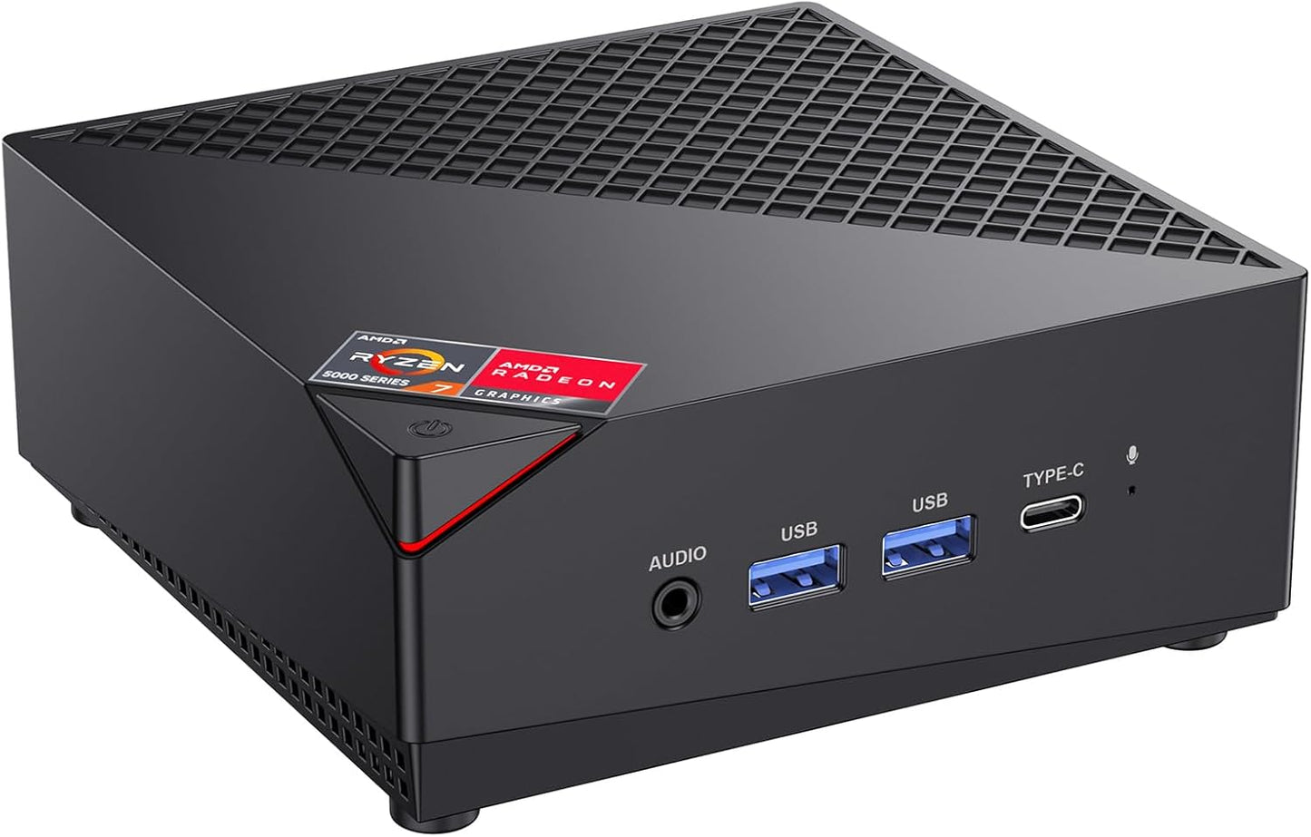 AM06 Pro Mini PC mit Ryzen 7 und 4K Unterstützung, AMD R7 5700U 32GB DDR4/1TB M.2 SSD