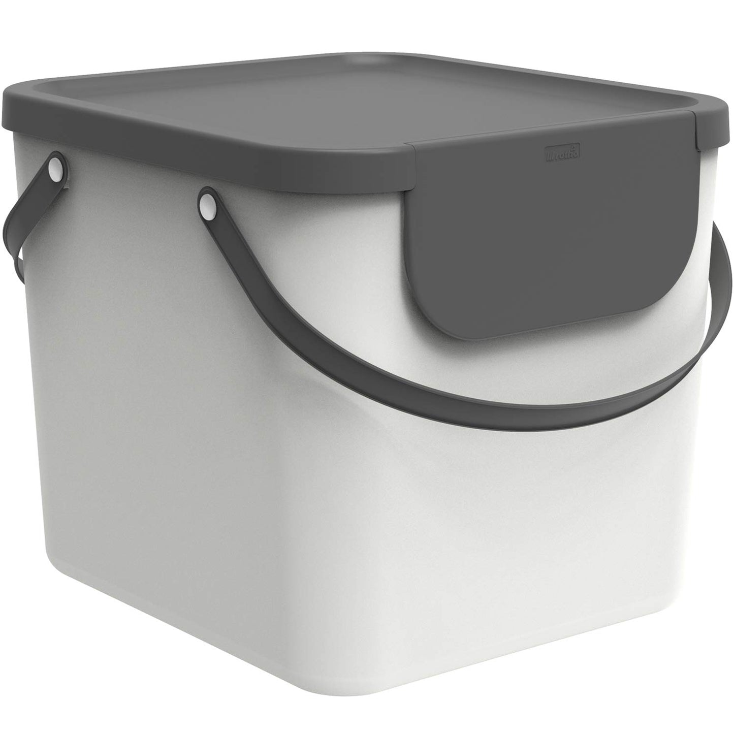 Albula Mülltrennungssystem 40l, weiss/anthrazit
