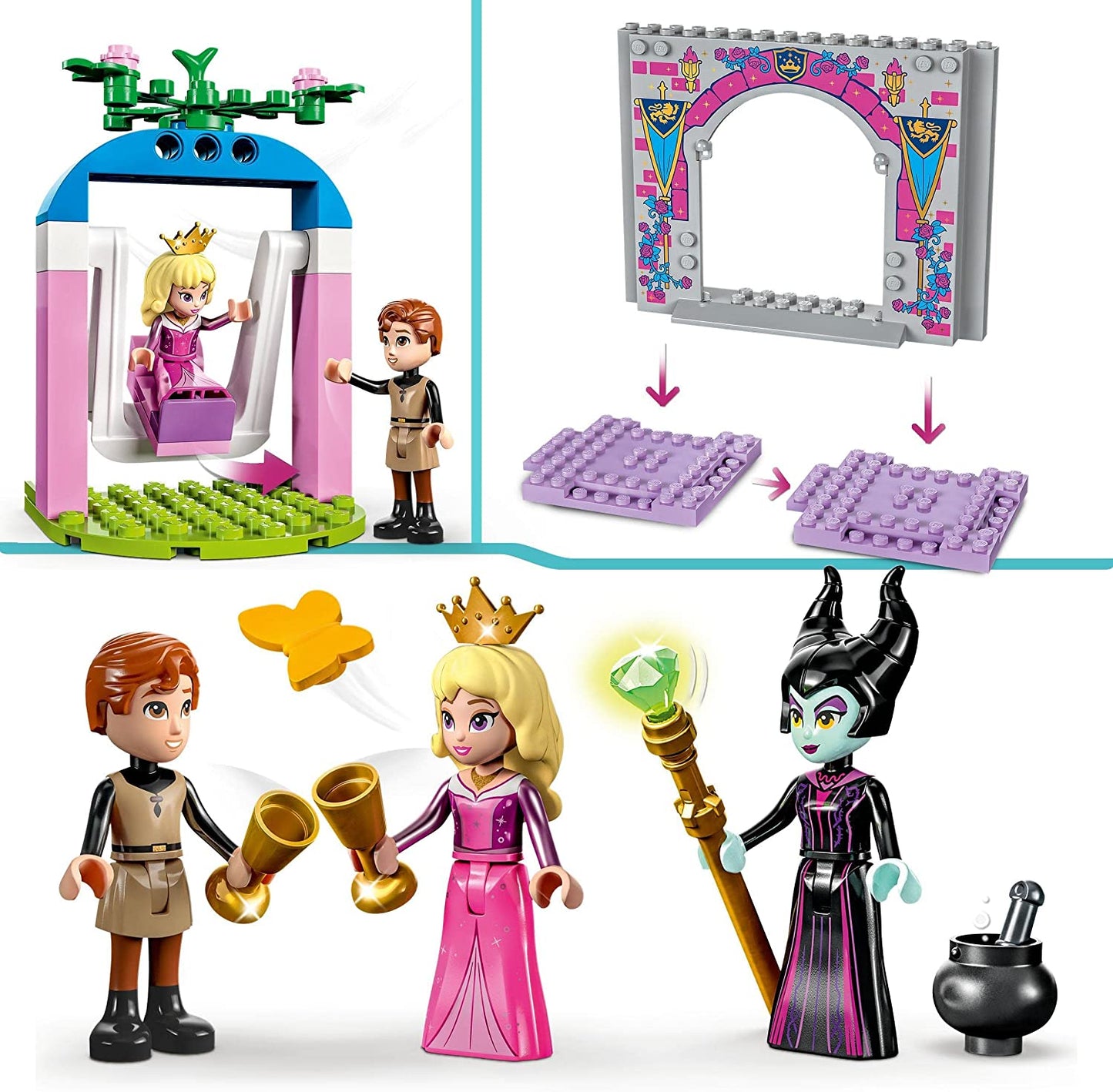 43211 Disney Princess Auroras Schloss, Konstruktionsspielzeug, Spielzeug