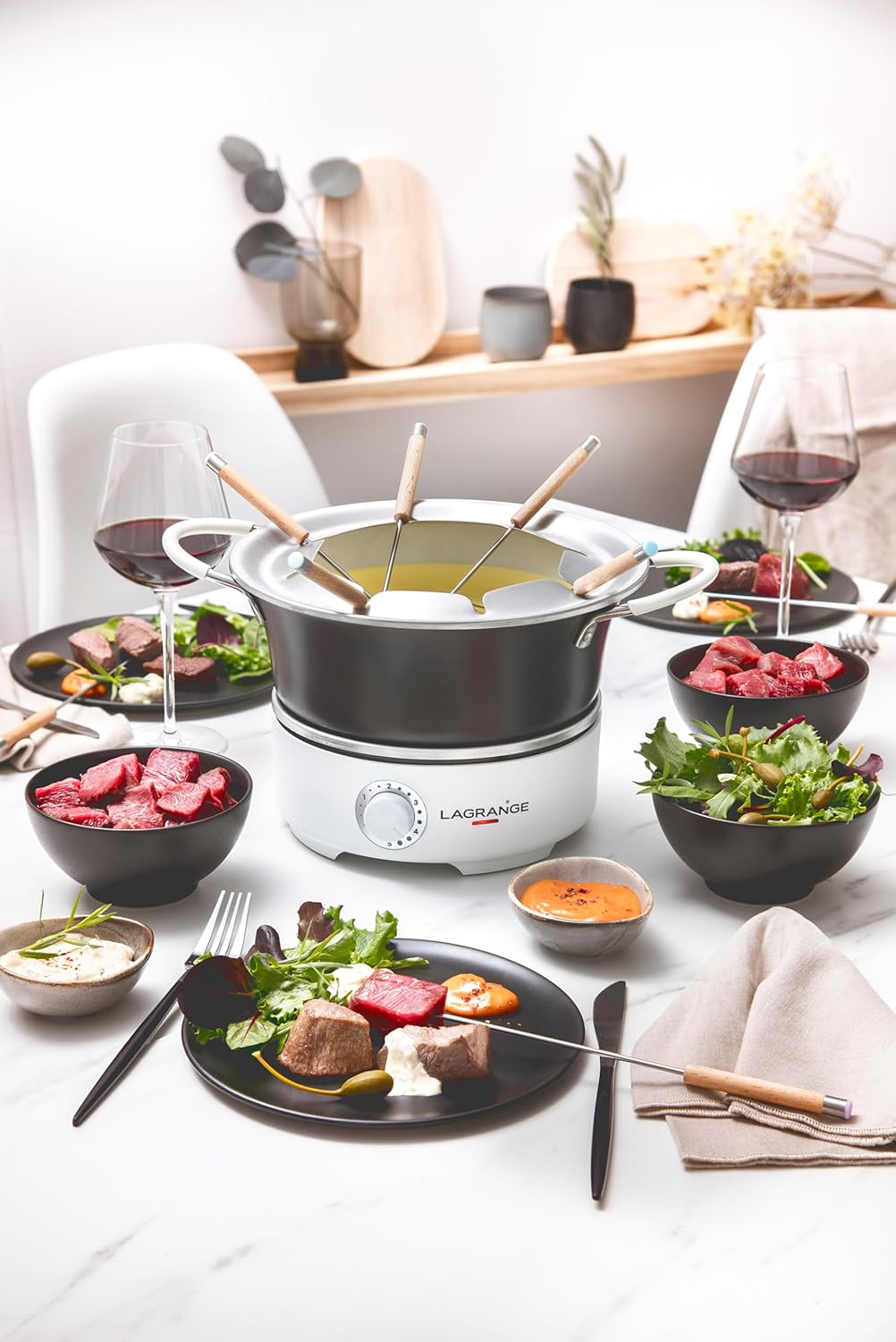 Prestige Fondue-Set für 8 Personen, Taille unique Carbon