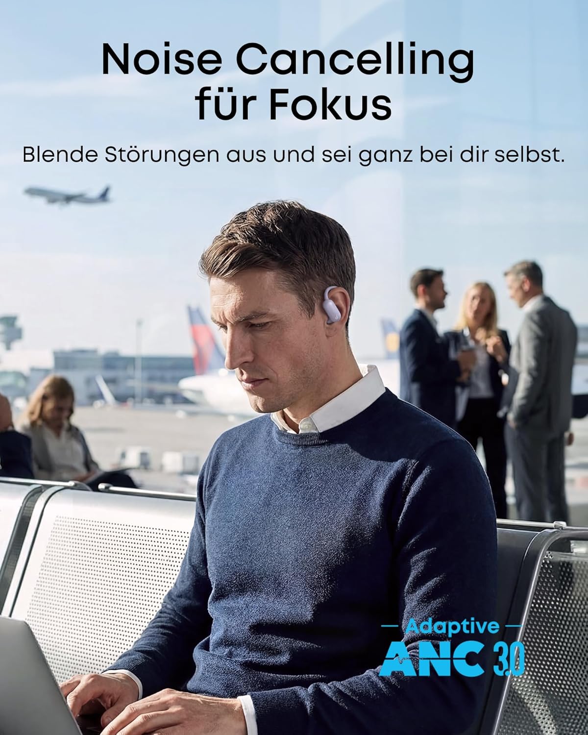 AeroFit 2 Pro Kopfhörer, Schwarz