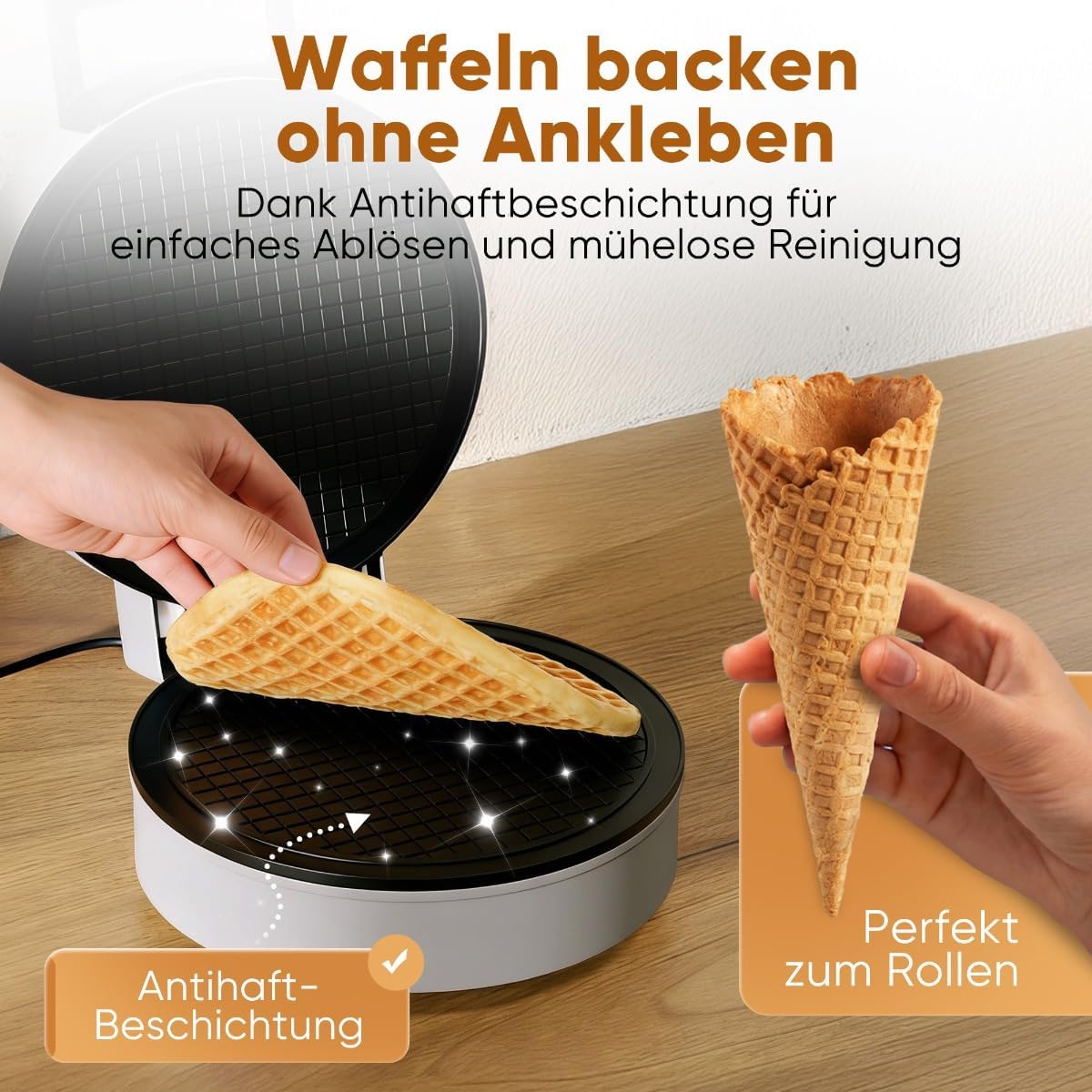 Hörncheneisen mit Antihaftbeschichtung, Silber