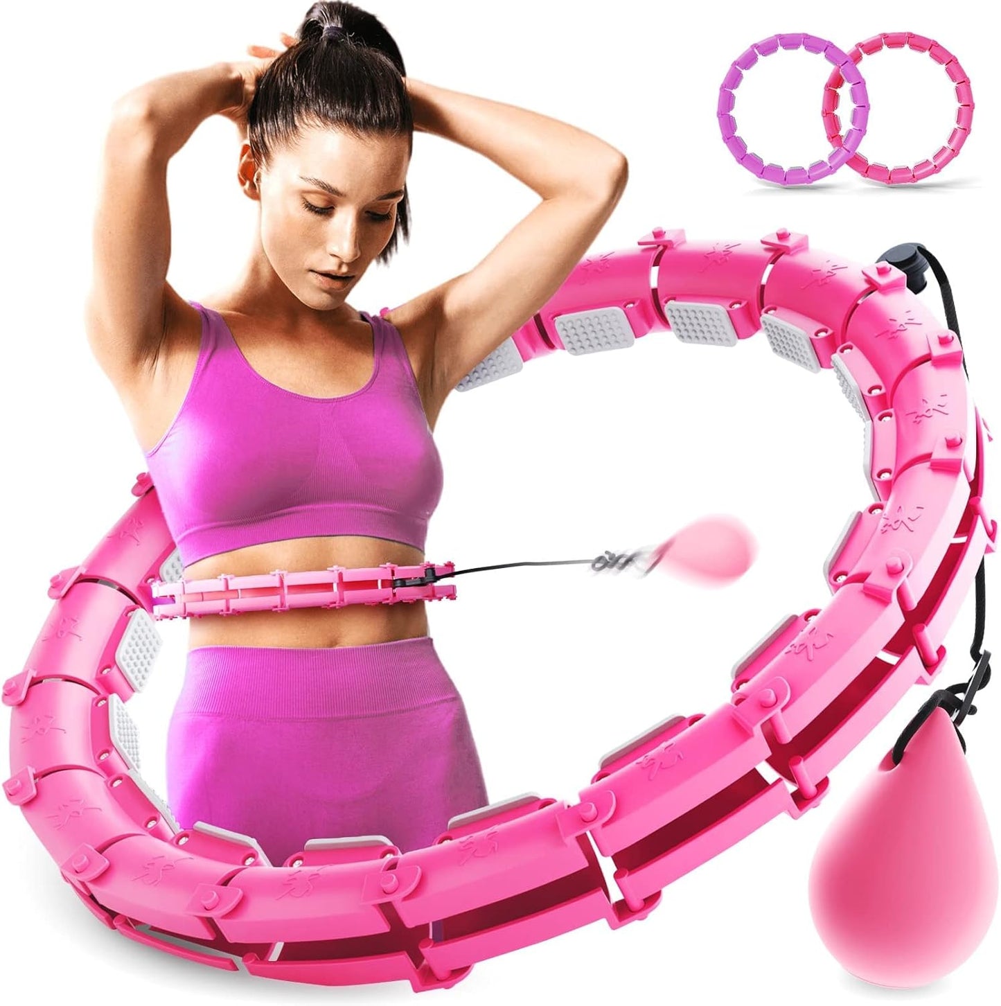 Smart Hula Hoop Reifen mit Gewichtsball & Noppen